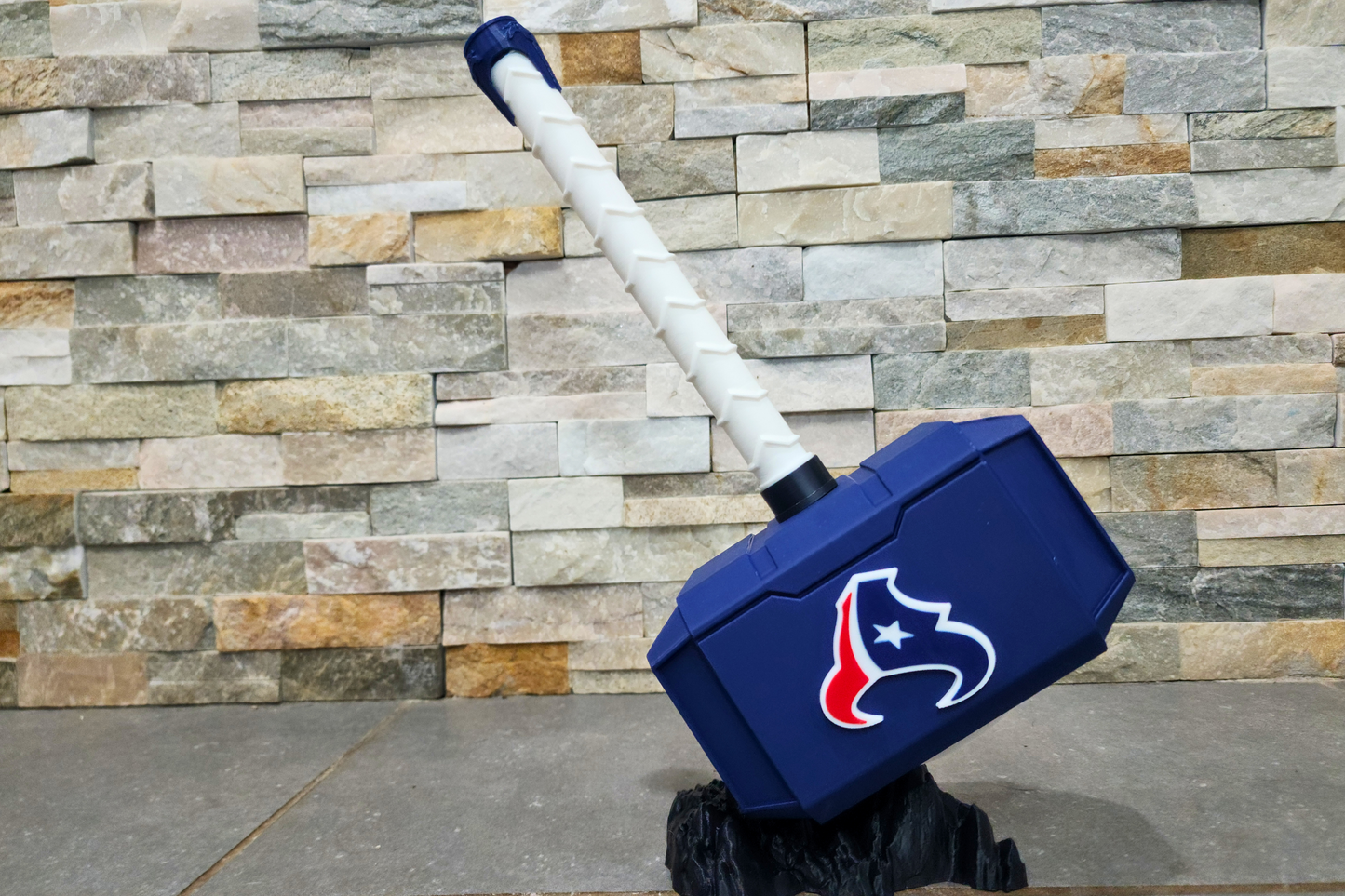 Houston Texans 3D Printed Thor Hammer | Medium & Large | With or Without Stand