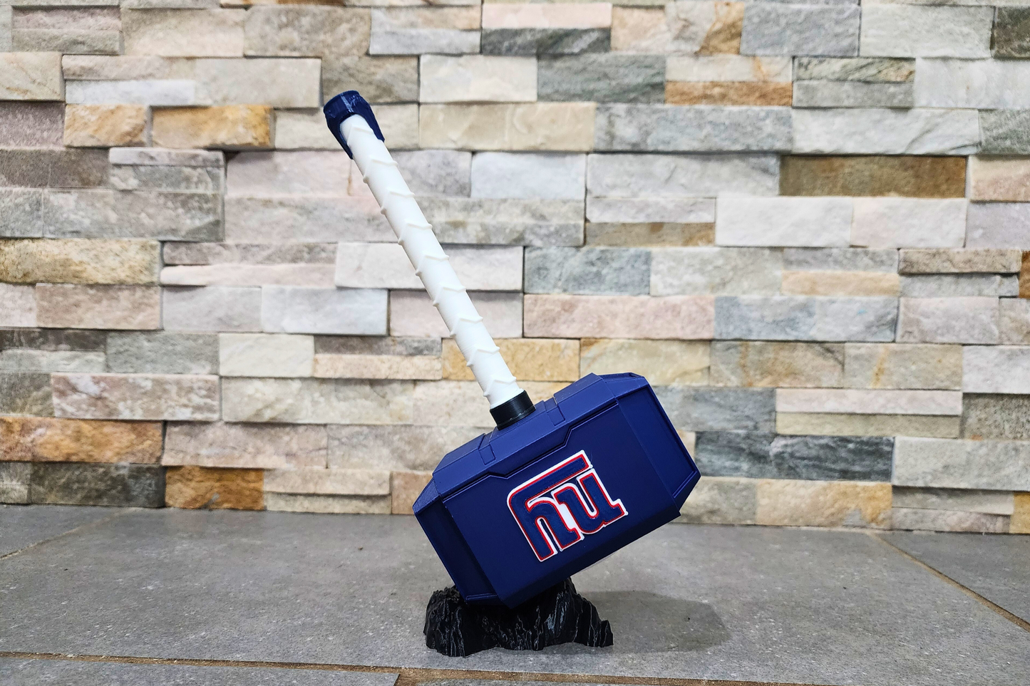 New York Giants 3D Printed Thor Hammer | Medium & Large | With or Without Stand