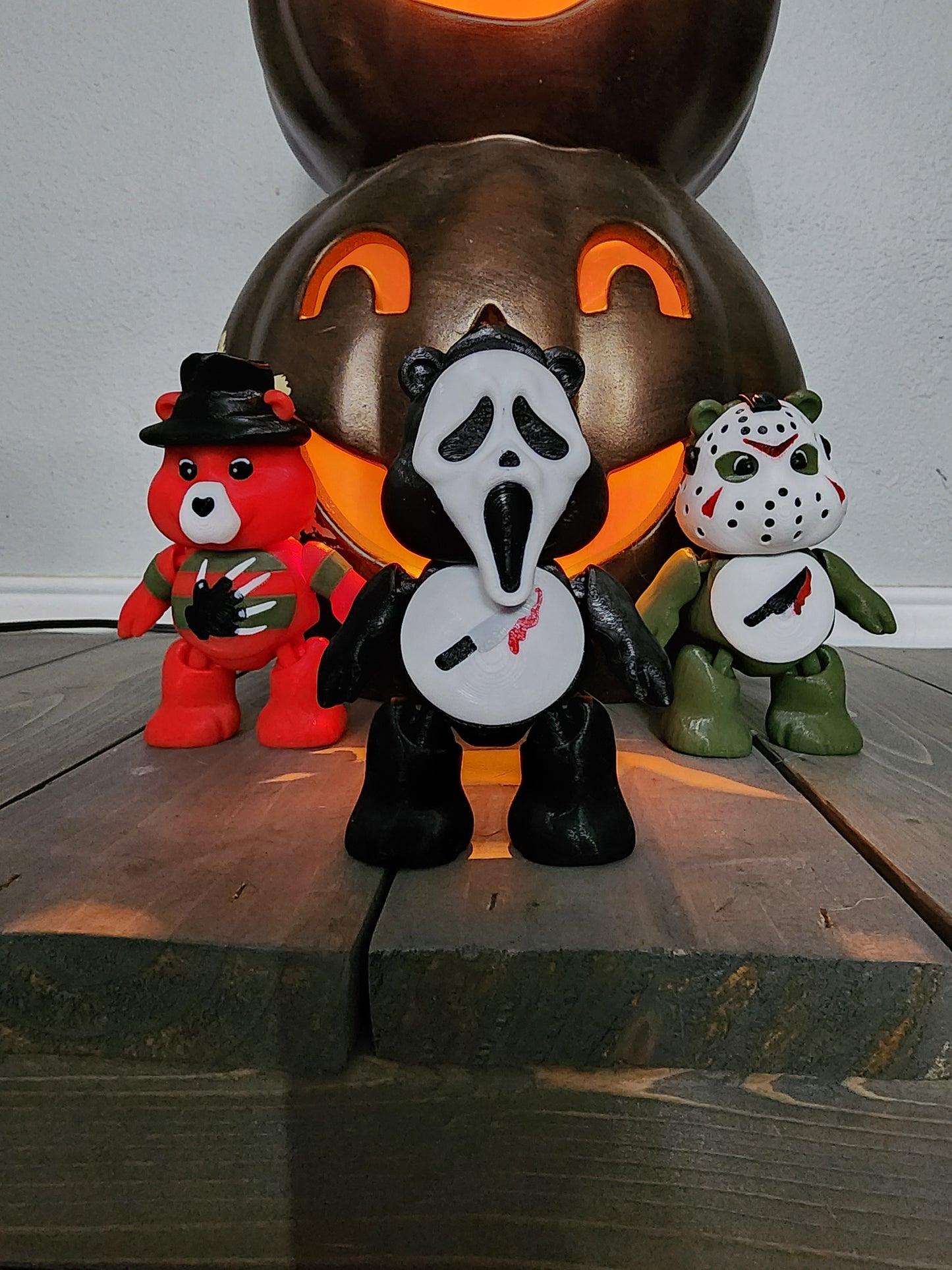 Ghost Face Bear, Scream, Halloween 3D Printed