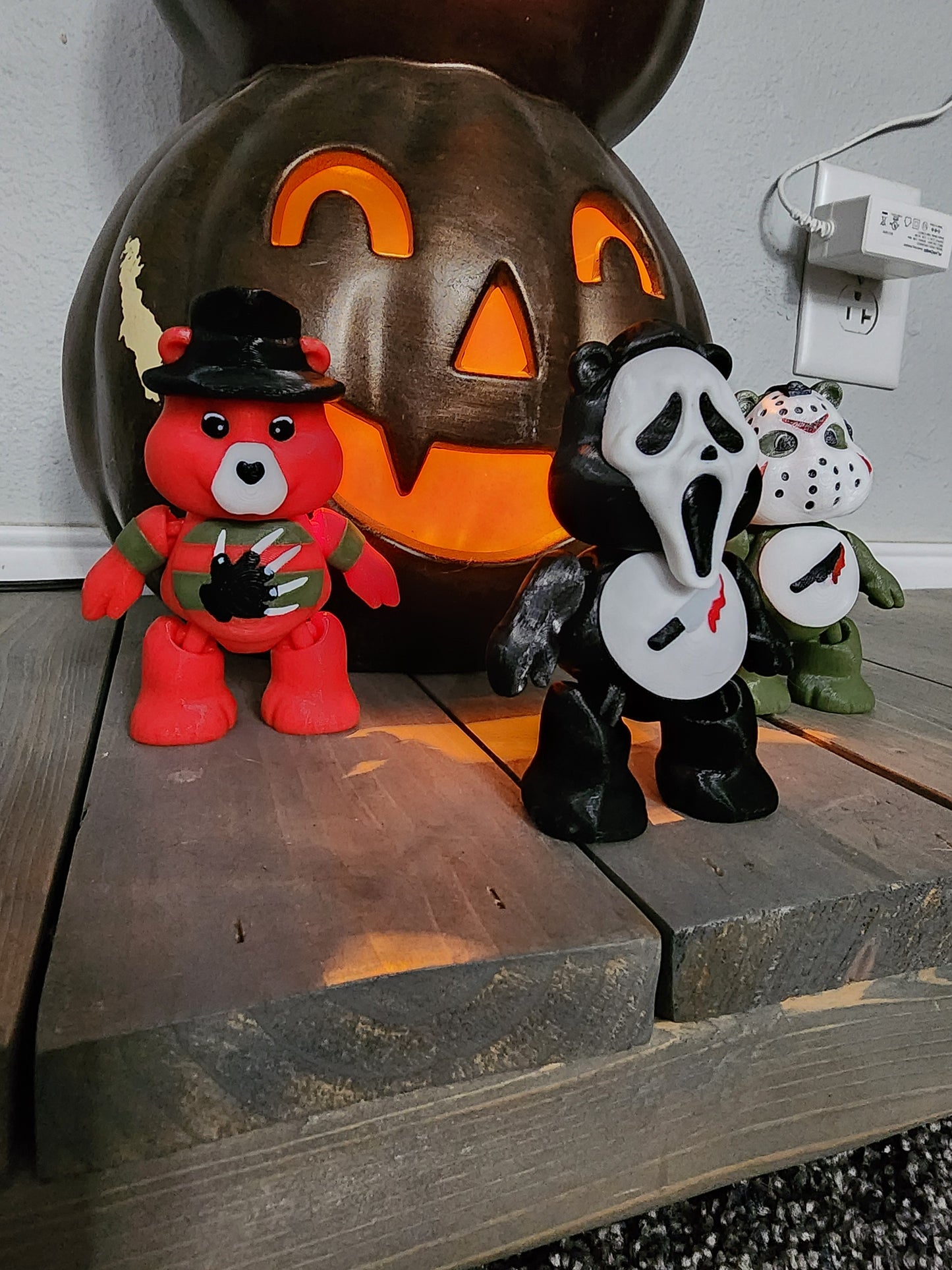 Ghost Face Bear, Scream, Halloween 3D Printed