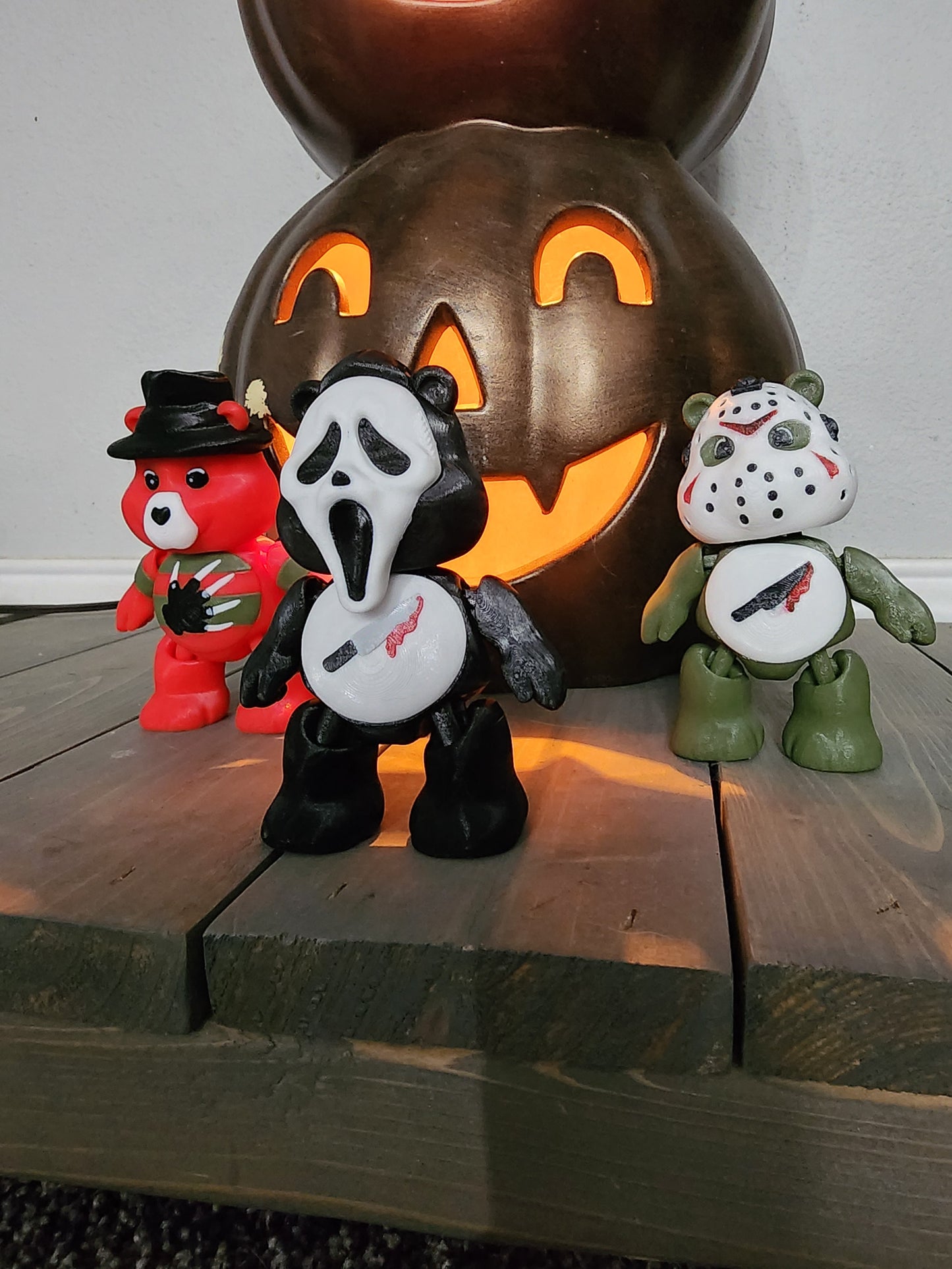 Ghost Face Bear, Scream, Halloween 3D Printed