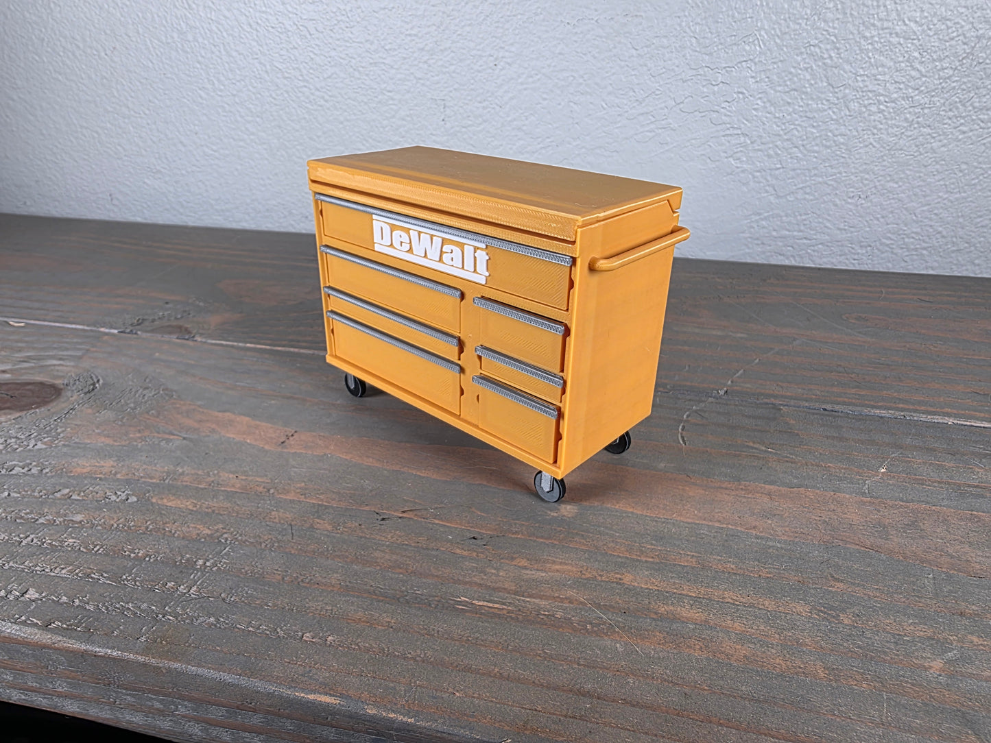 Mini DeWalt Inspired Tool Chest Desk Organizer – 3D Printed with Working Drawers