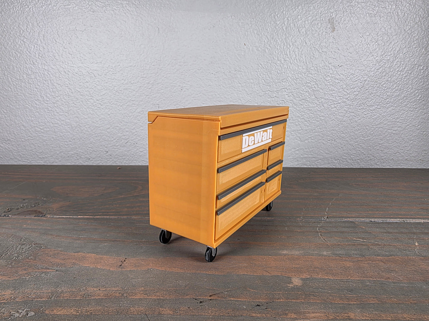Mini DeWalt Inspired Tool Chest Desk Organizer – 3D Printed with Working Drawers