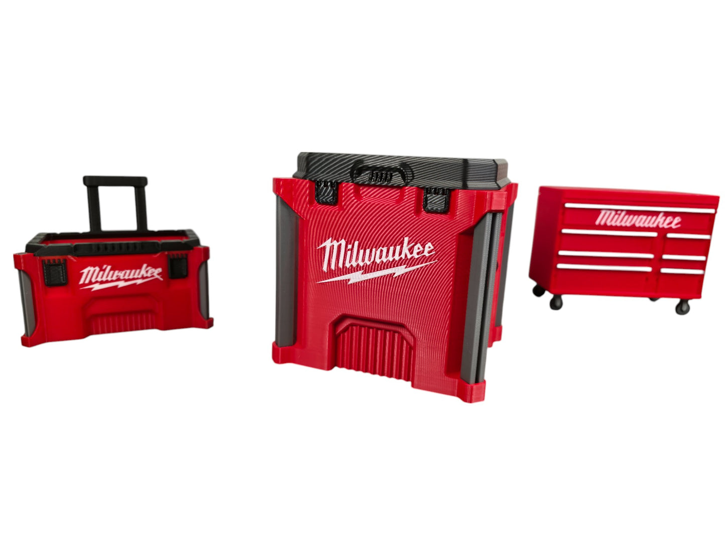 Milwaukee Tools 3D Printed Mini Packout Storage Box ā Compact Desk Caddy & Display Prop for Tools & Decor