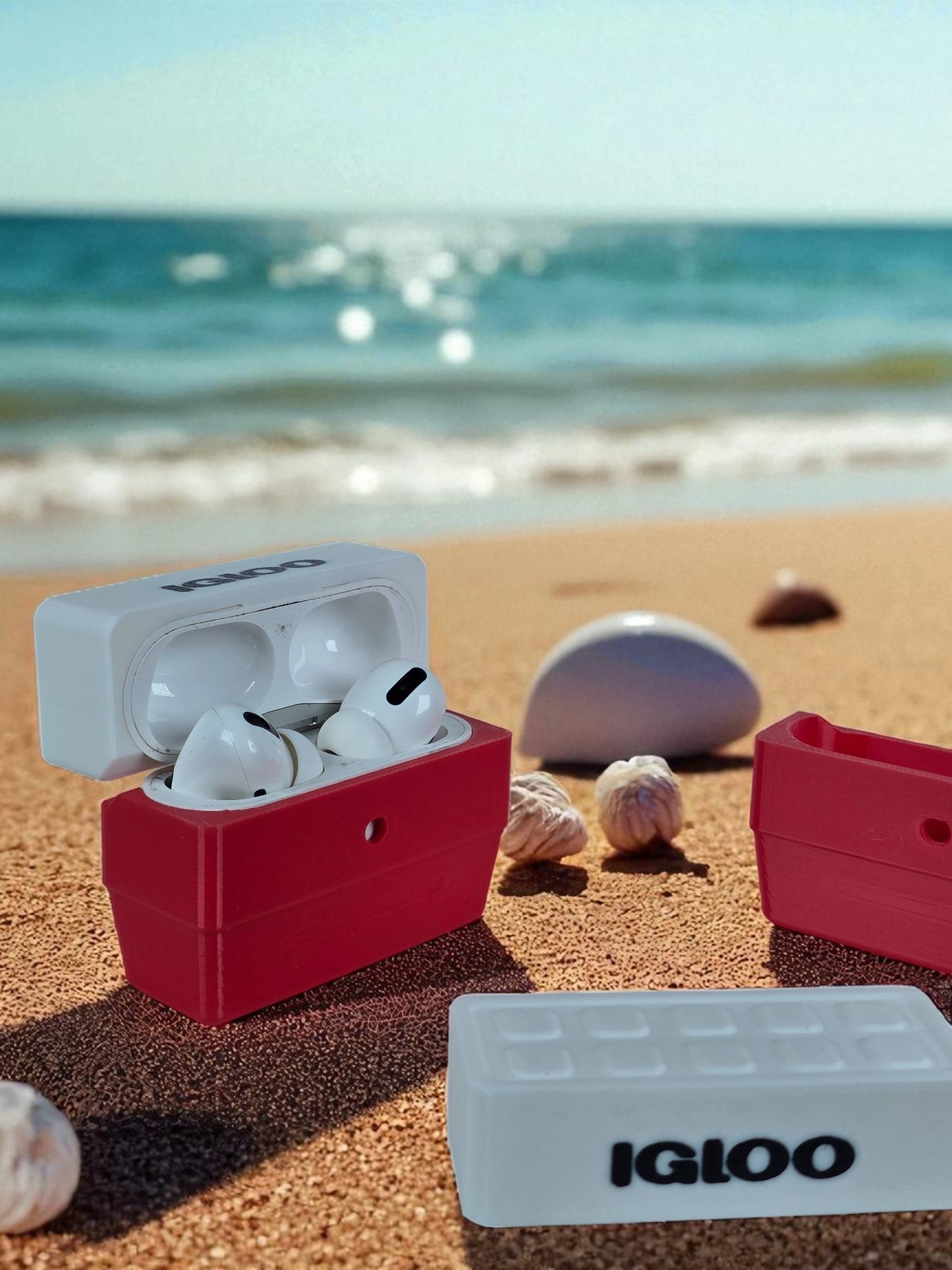 Retro Igloo Cooler for Your Air Pods Pro – Tiny, Chill, Awesome