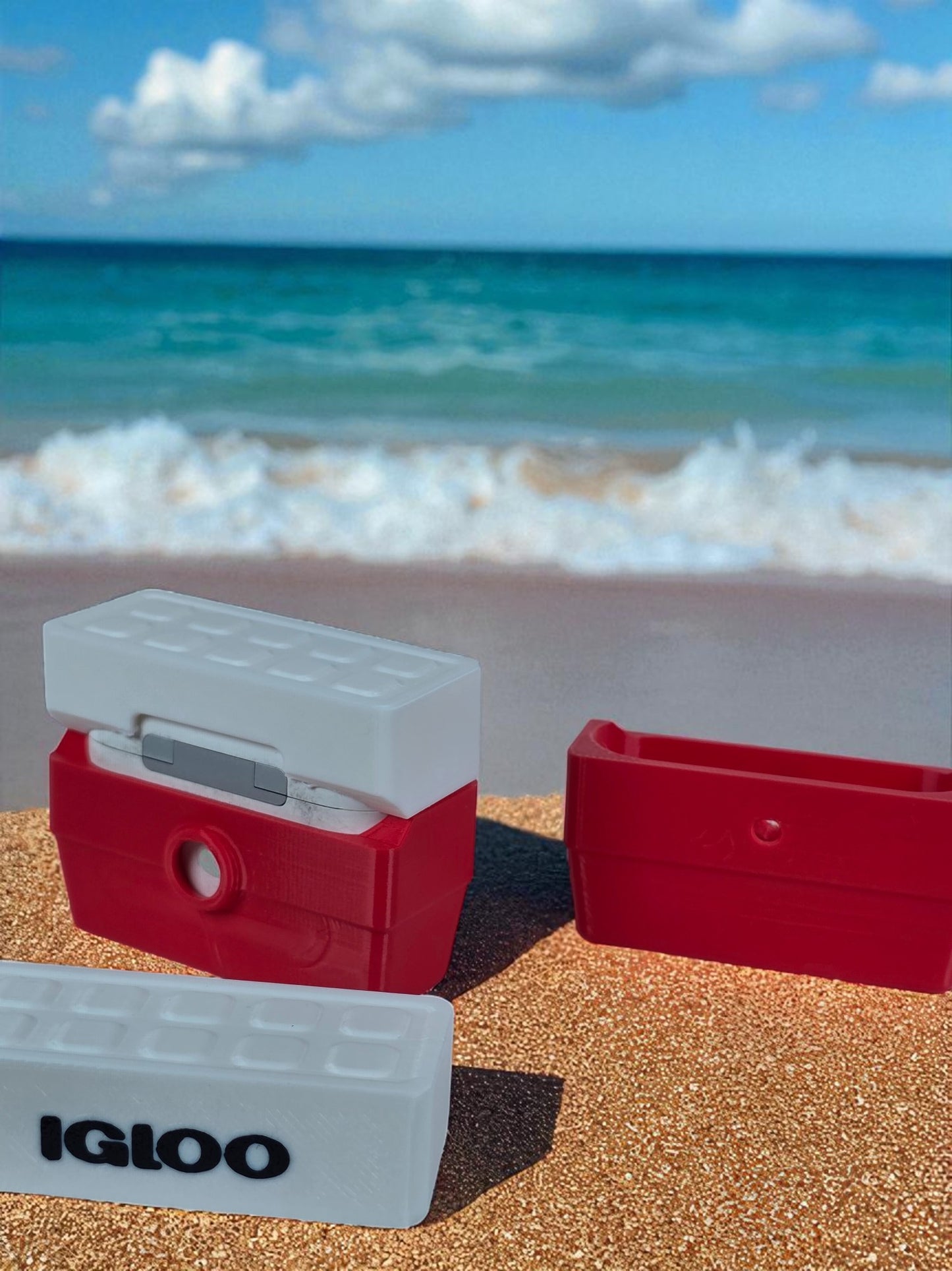 Retro Igloo Cooler for Your Air Pods Pro – Tiny, Chill, Awesome