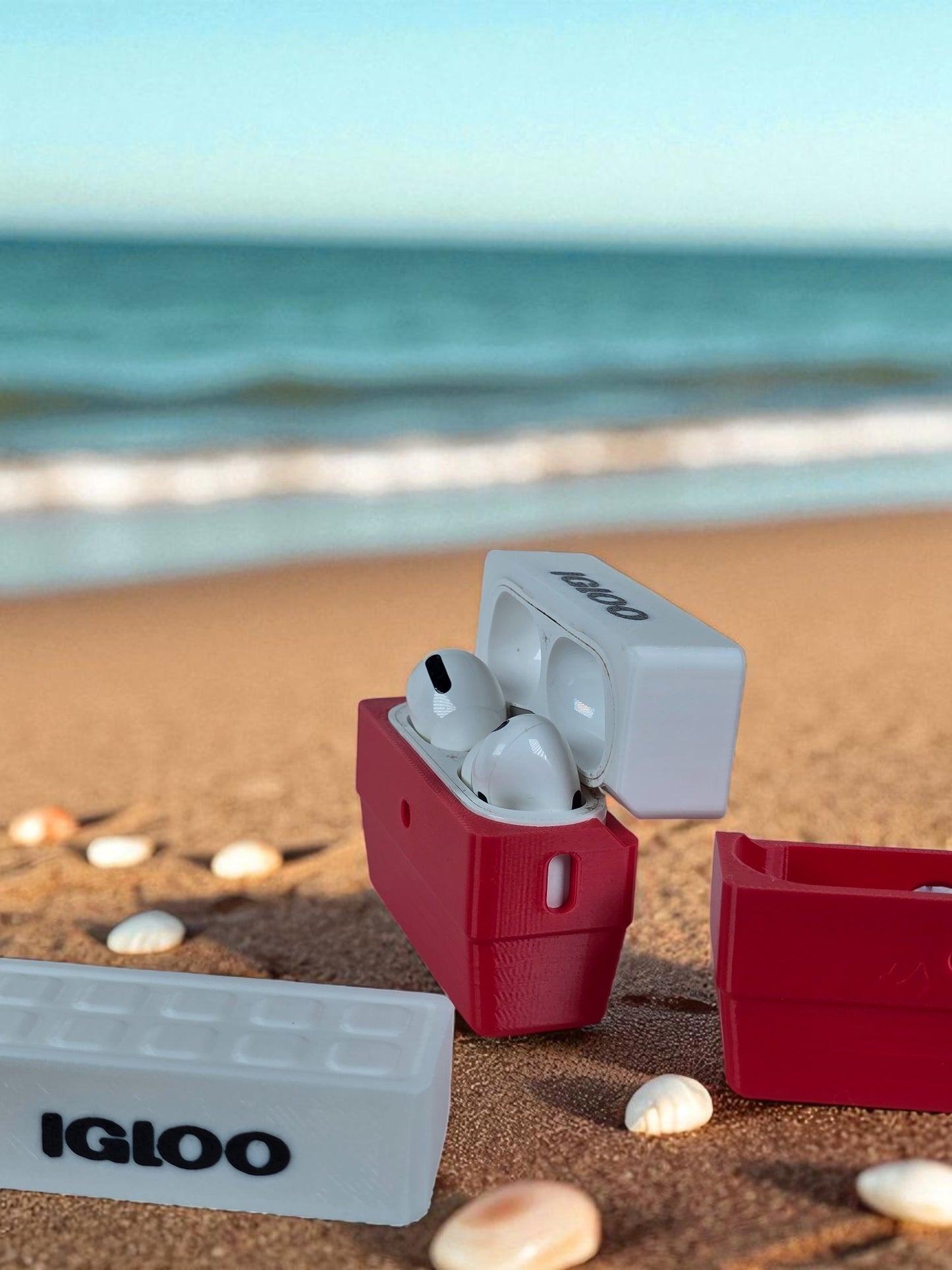 Retro Igloo Cooler for Your Air Pods Pro – Tiny, Chill, Awesome