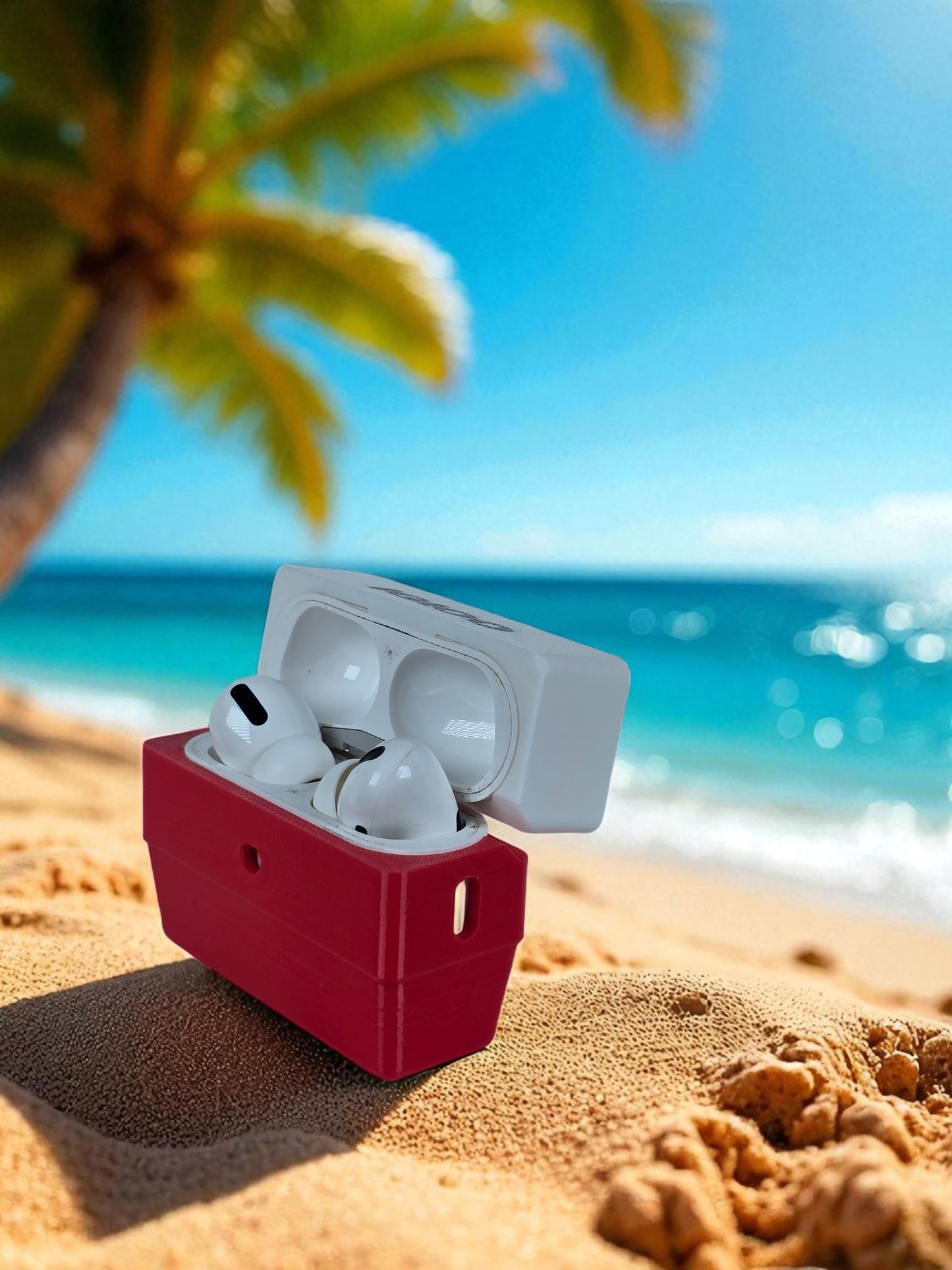 Retro Igloo Cooler for Your Air Pods Pro – Tiny, Chill, Awesome