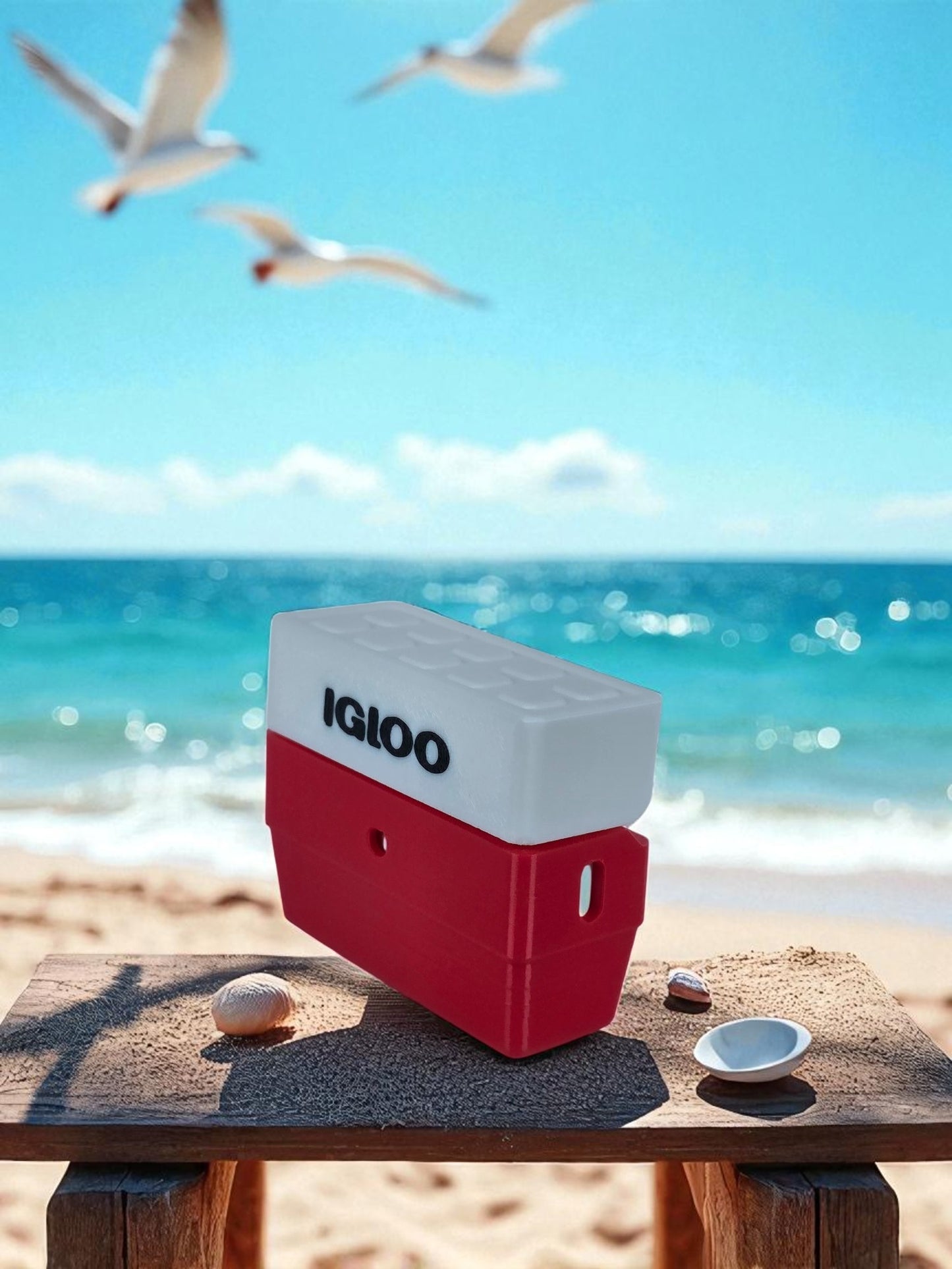 Retro Igloo Cooler for Your Air Pods Pro – Tiny, Chill, Awesome
