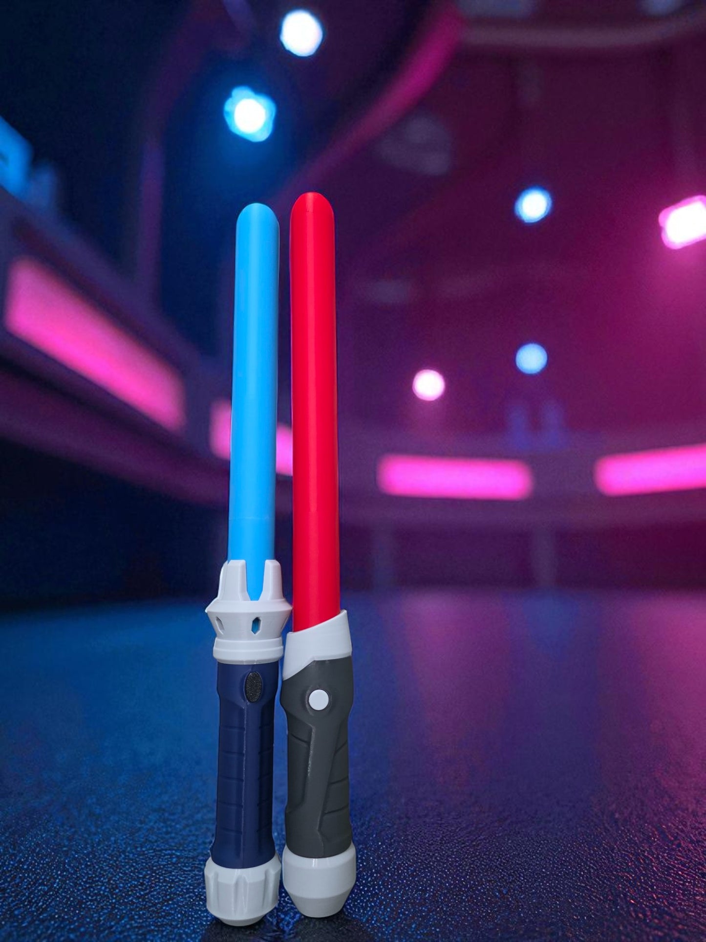 3D-Printed Sci-Fi Cosplay Display Prop | Blue Blade Collectible
