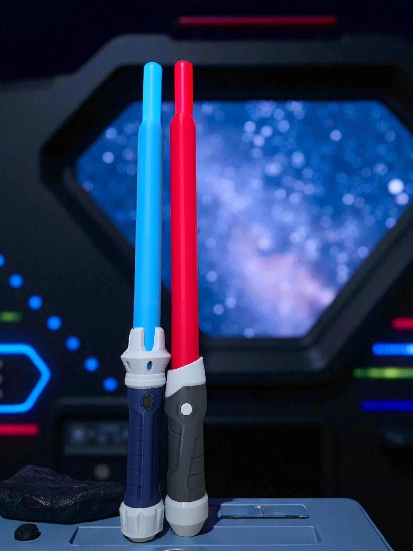 3D-Printed Red Saber Fantasy Prop | 16" Cosplay & Collectible Display