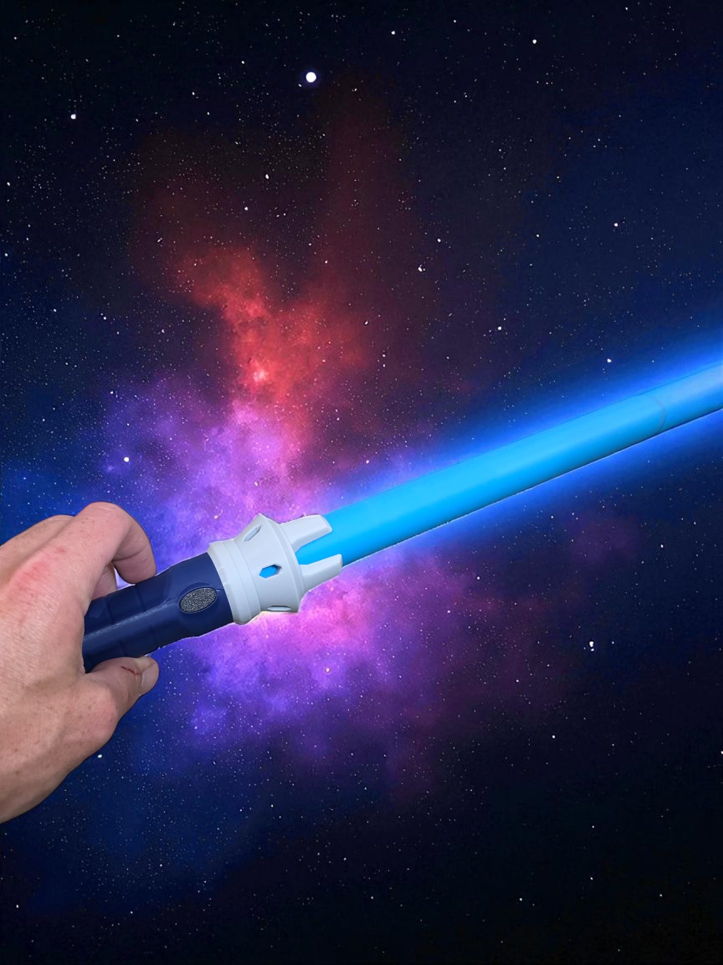 3D-Printed Sci-Fi Cosplay Display Prop | Blue Blade Collectible