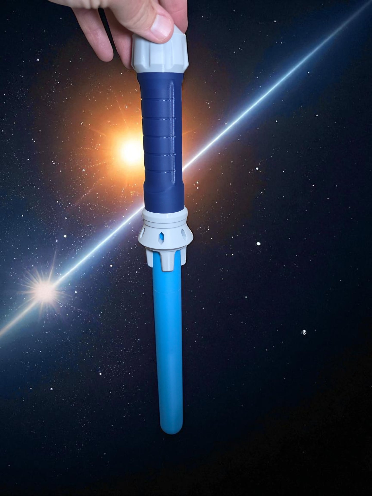 3D-Printed Sci-Fi Cosplay Display Prop | Blue Blade Collectible