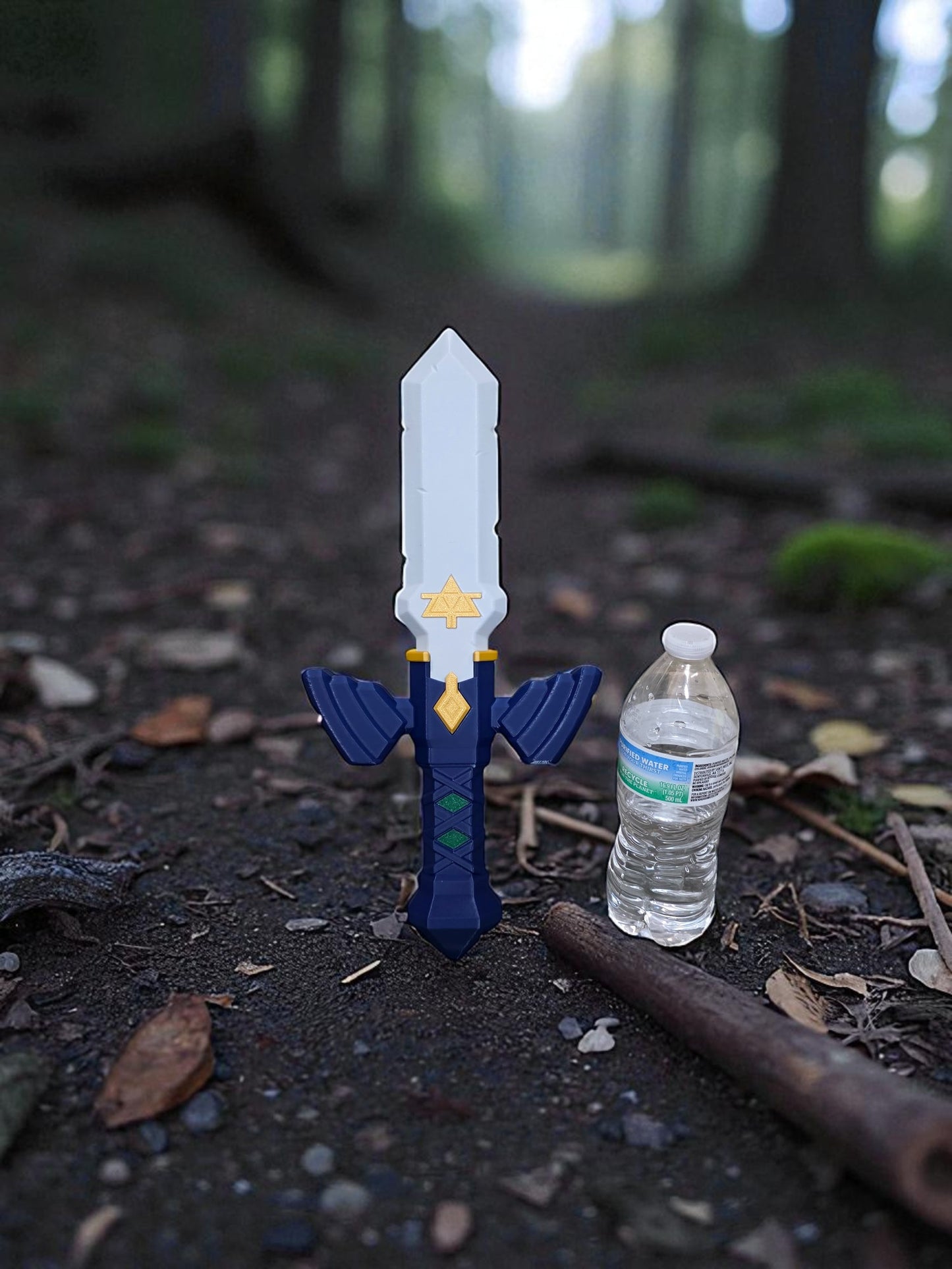 3D-Printed Master Sword Fantasy Prop | 15" Cosplay & Collectible Display