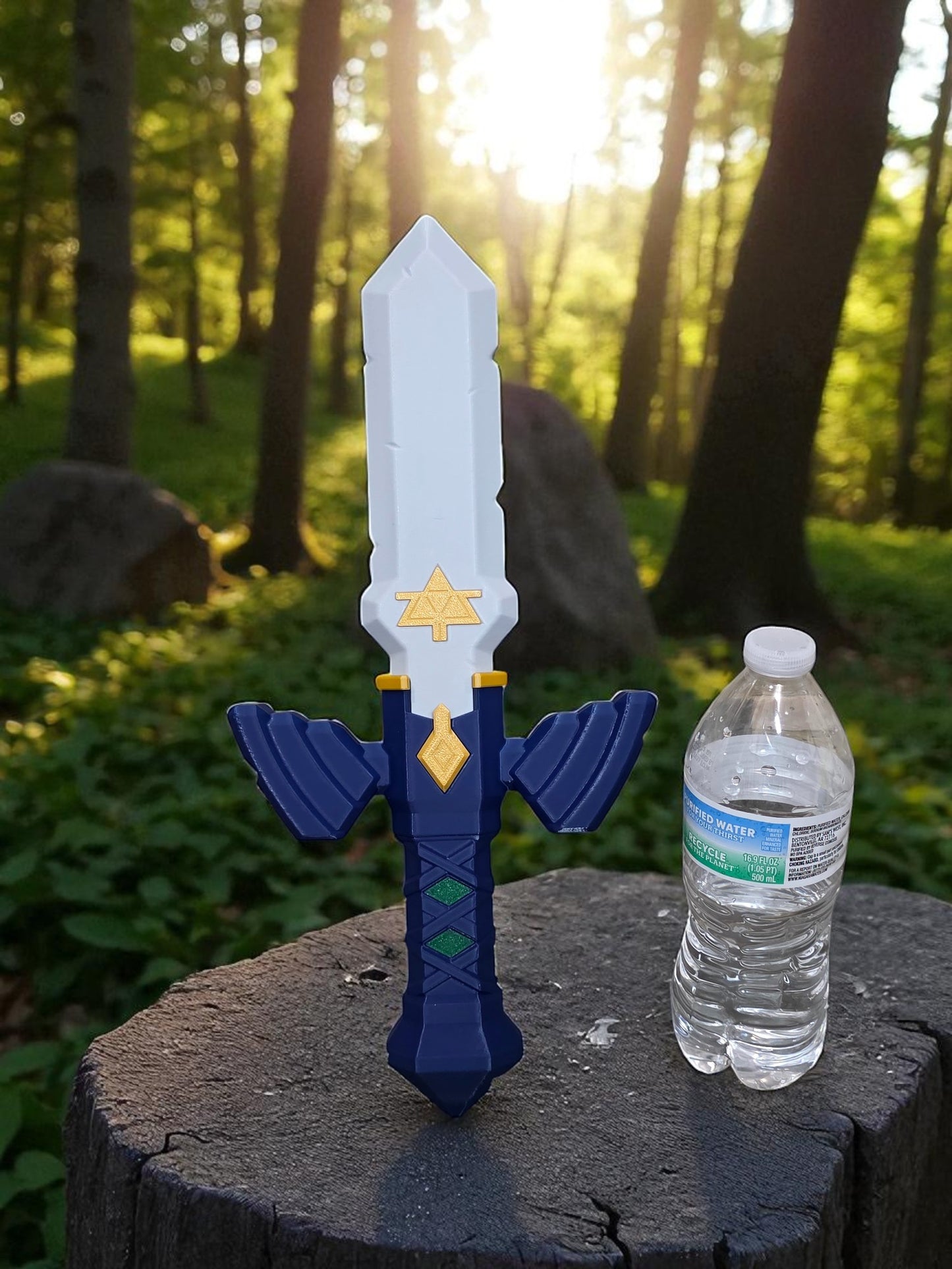 3D-Printed Master Sword Fantasy Prop | 15" Cosplay & Collectible Display