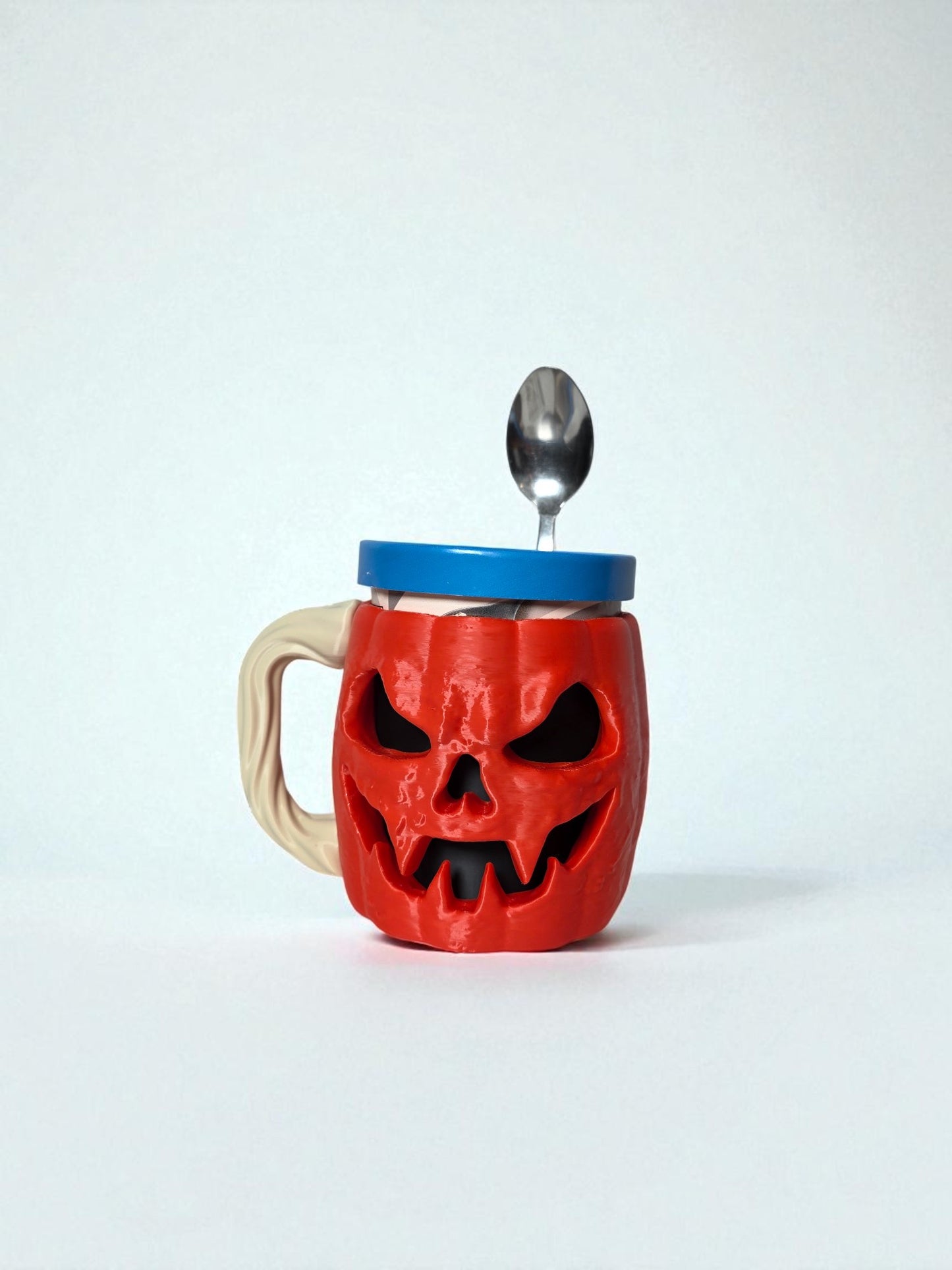 3D-Printed Pumpkin Ice Cream Pint Holder | Halloween Collectible