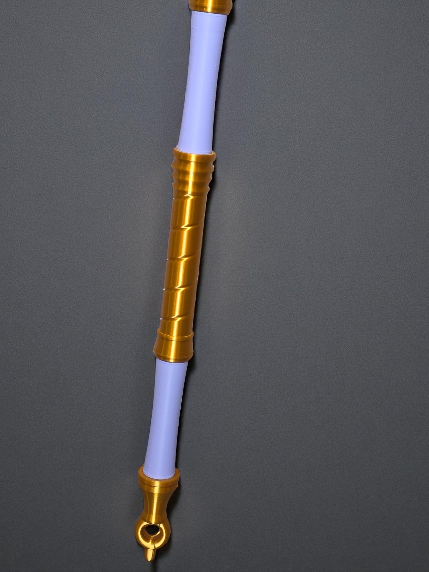 K-Pop Demon Hunter Mira Glaive | 3D Printed Fantasy Cosplay Weapon | XL 38" or LRG 27" | Purple & Gold Collectible Prop