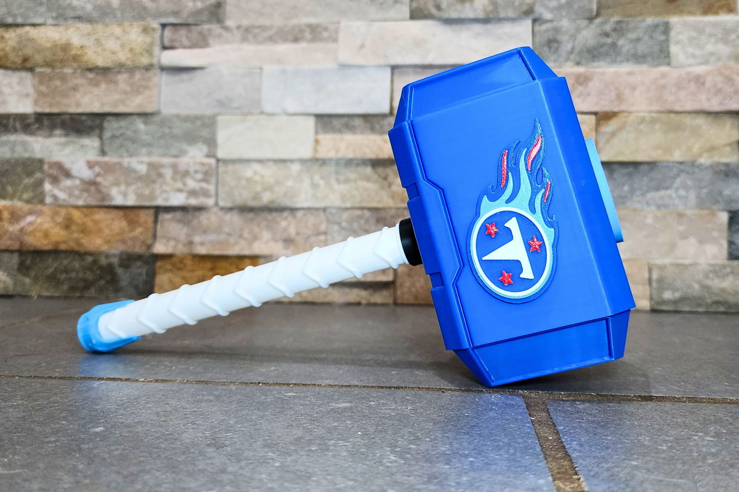 Tennessee Titans 3D-Printed Thor-Style Hammer – 14” or 10” | With or Without Display Stand
