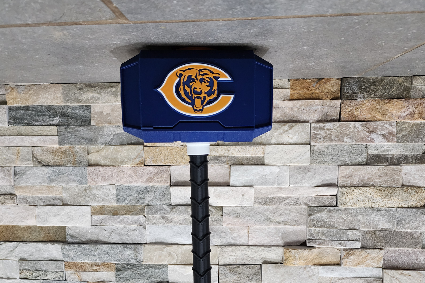 Chicago Bears 3D Printed Hammer Figurine - Unique Collectible Fan Art