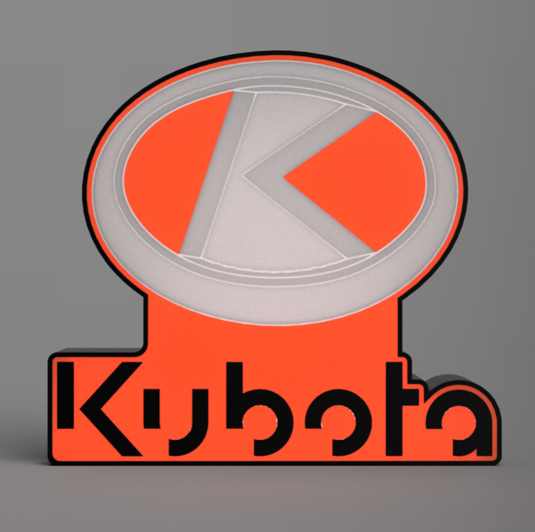 Kubota LED Light Box with Mount