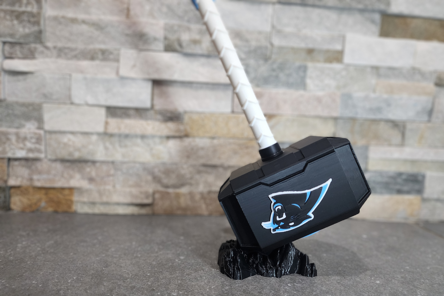Carolina Panthers 3D Printed Thor Hammer | Medium & Large | With or Without Stand