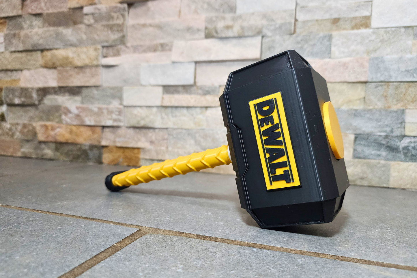 DeWalt-Inspired 3D Printed Thor Hammer | Medium & Large | With or Without Stand