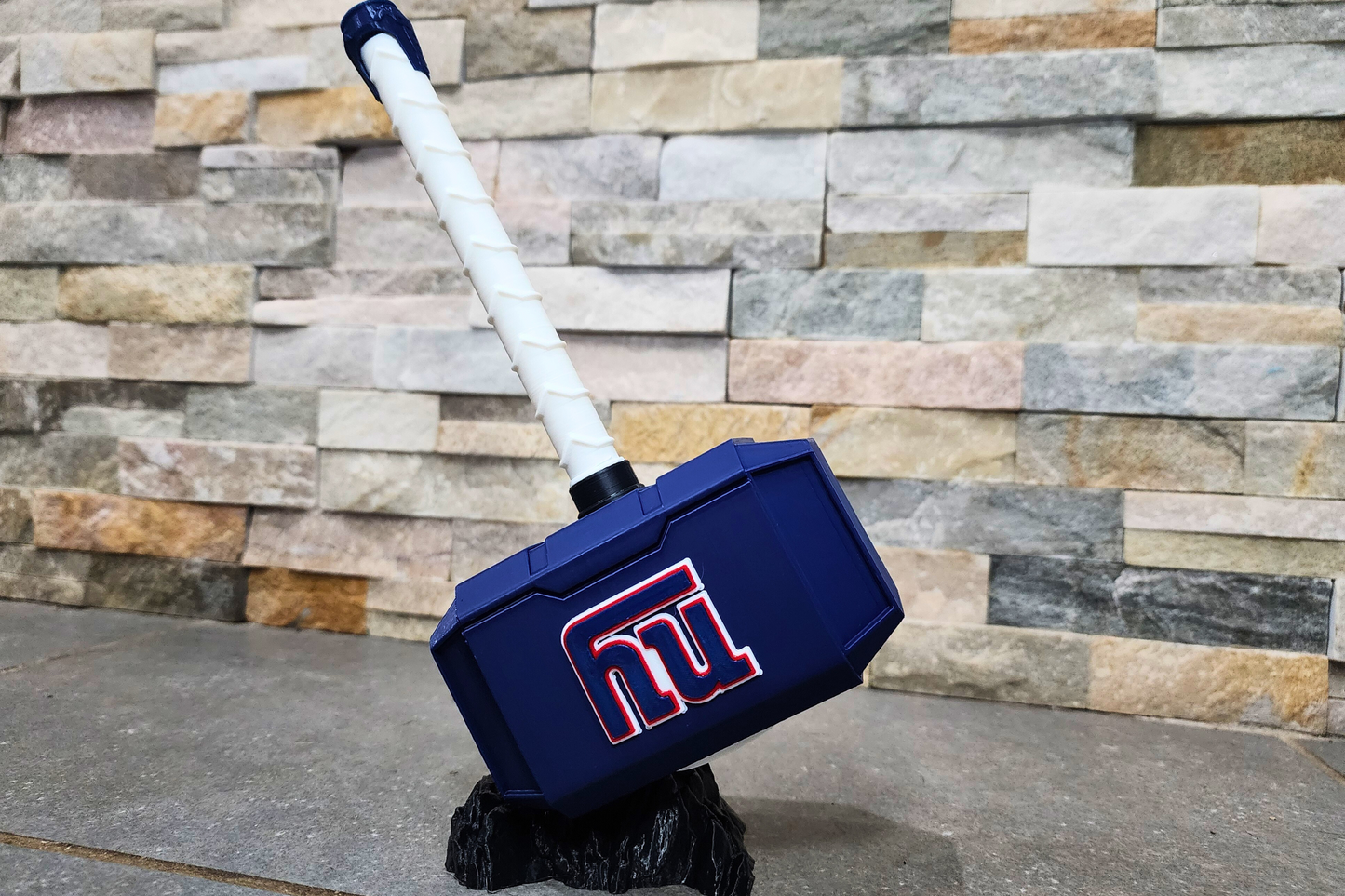New York Giants 3D Printed Thor Hammer | Medium & Large | With or Without Stand
