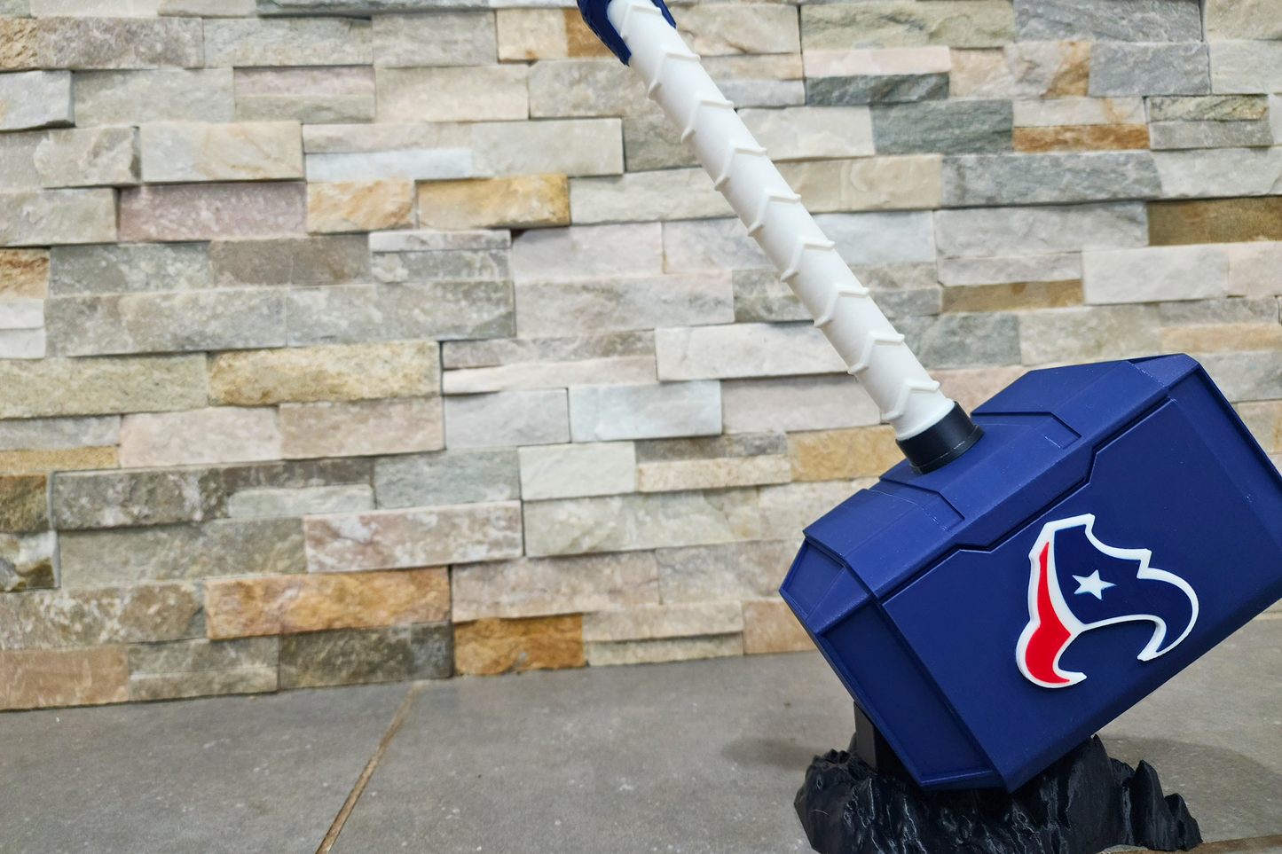 Houston Texans 3D Printed Thor Hammer | Medium & Large | With or Without Stand