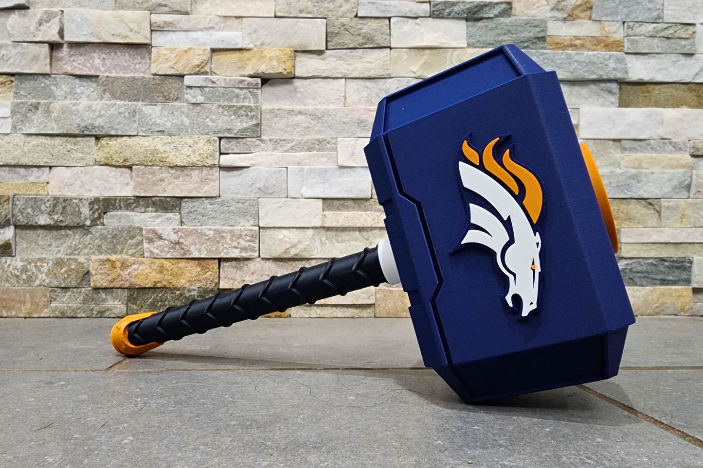 Custom Denver Broncos 3D Printed Hammer | Perfect Gift for Football Fans
