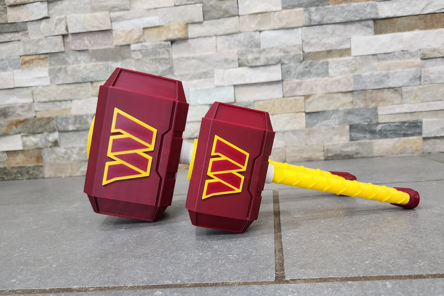 Washington Commanders 3D Printed Hammer Figurine - NFL Fan Decor & Collectible