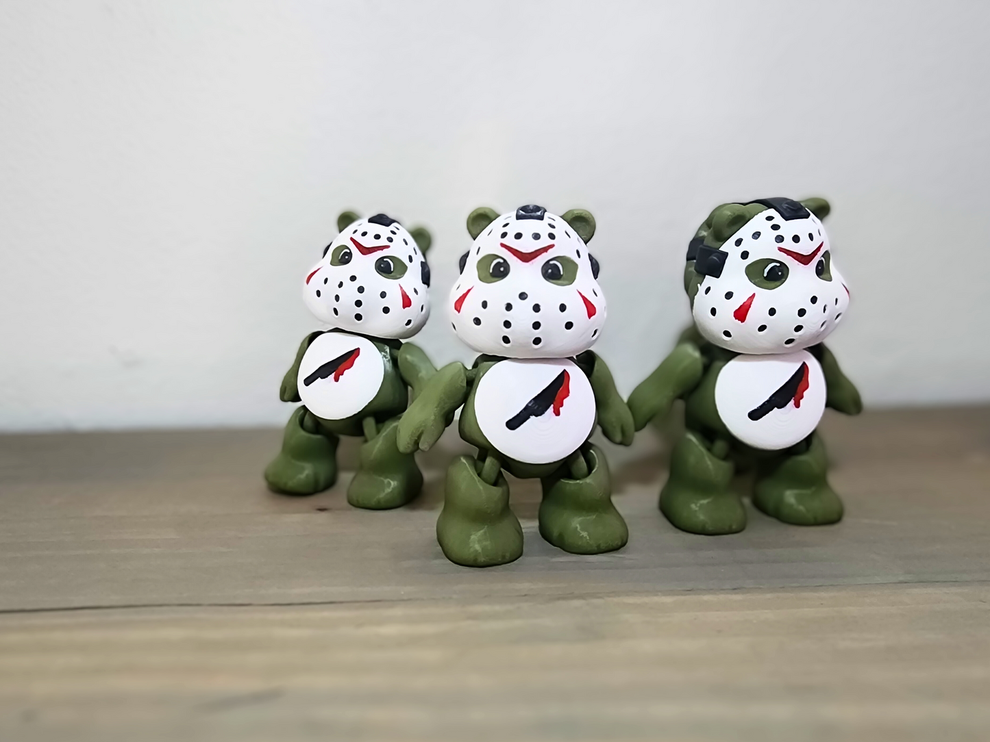 Jason Voorhees Halloween Bear, Unique Gift, 3D Printed