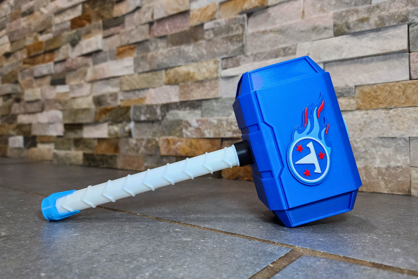 Tennessee Titans 3D-Printed Thor-Style Hammer – 14” or 10” | With or Without Display Stand
