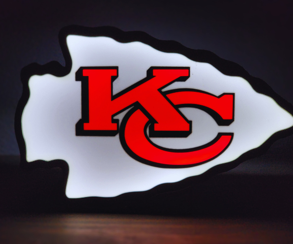 Kansas City Chiefs LED Light Box - NFL Team Spirit Decor - Illuminate Your Space with Pride