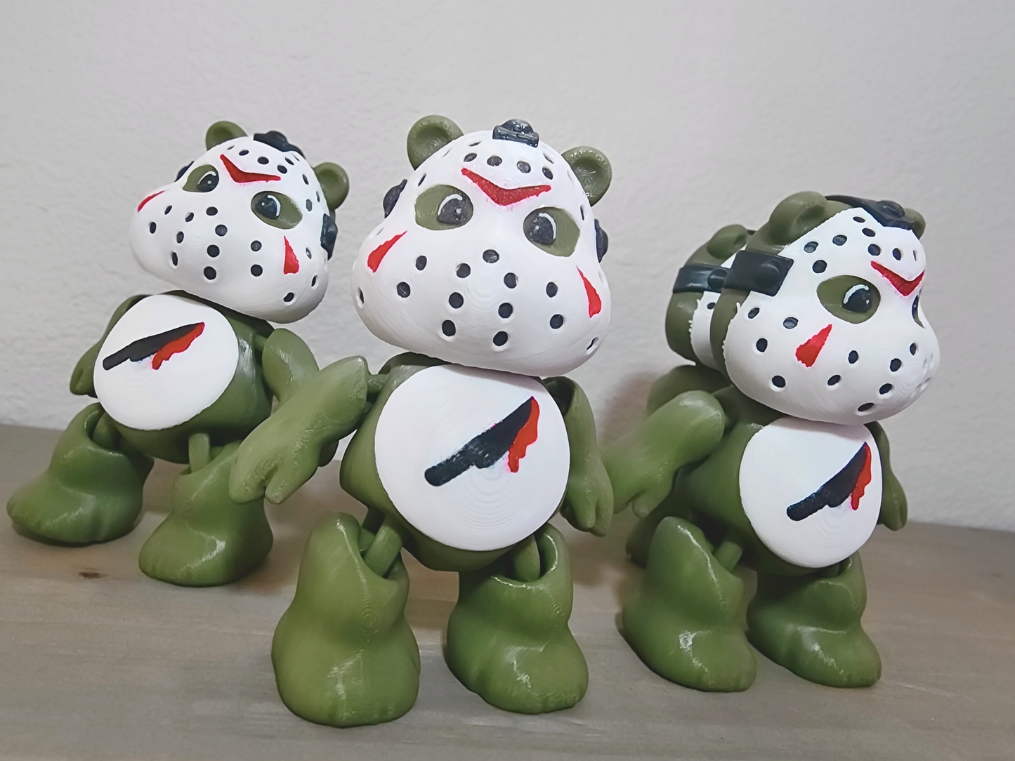 Jason Voorhees Halloween Bear, Unique Gift, 3D Printed