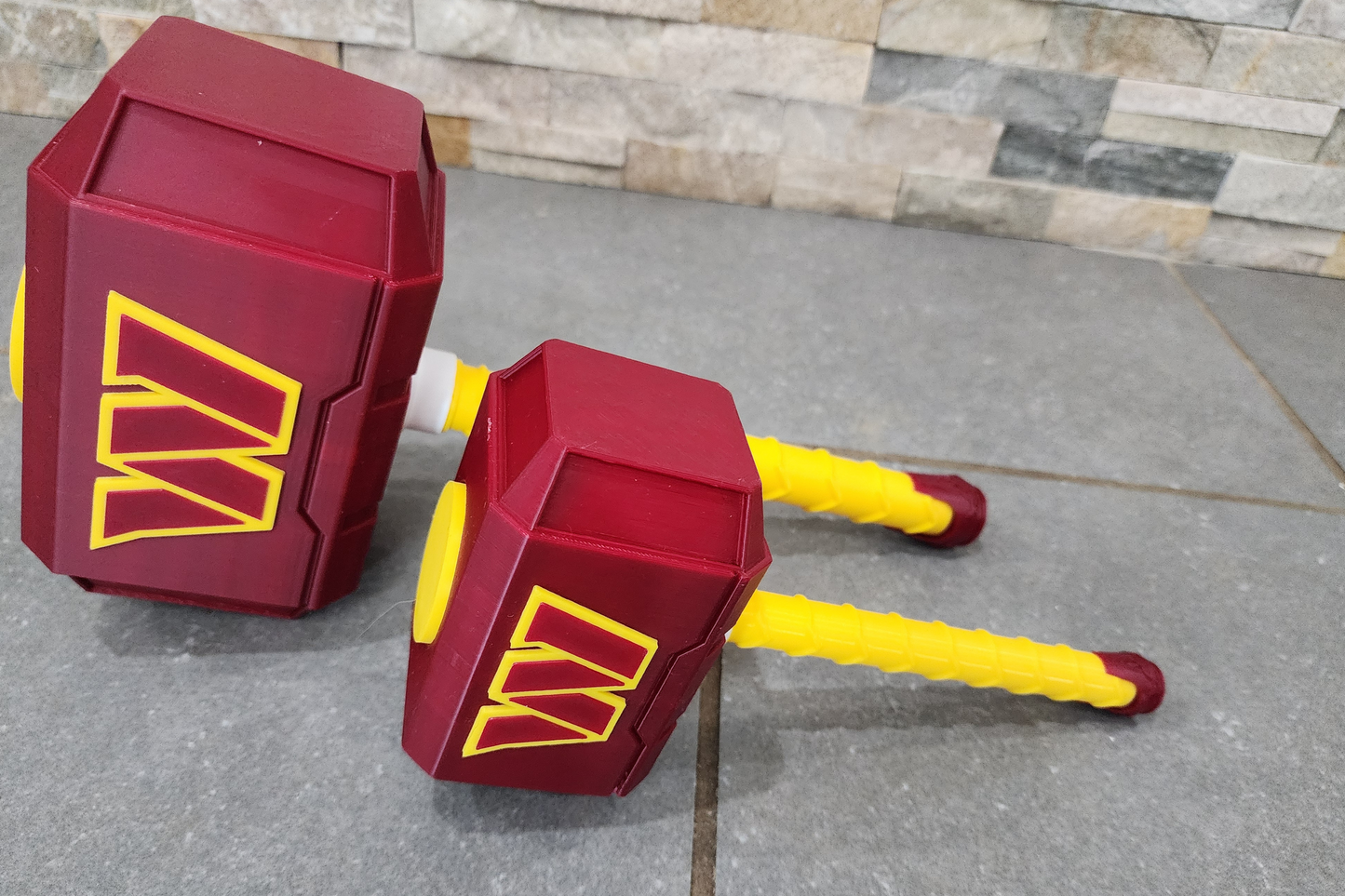 Washington Commanders 3D Printed Hammer Figurine - NFL Fan Decor & Collectible