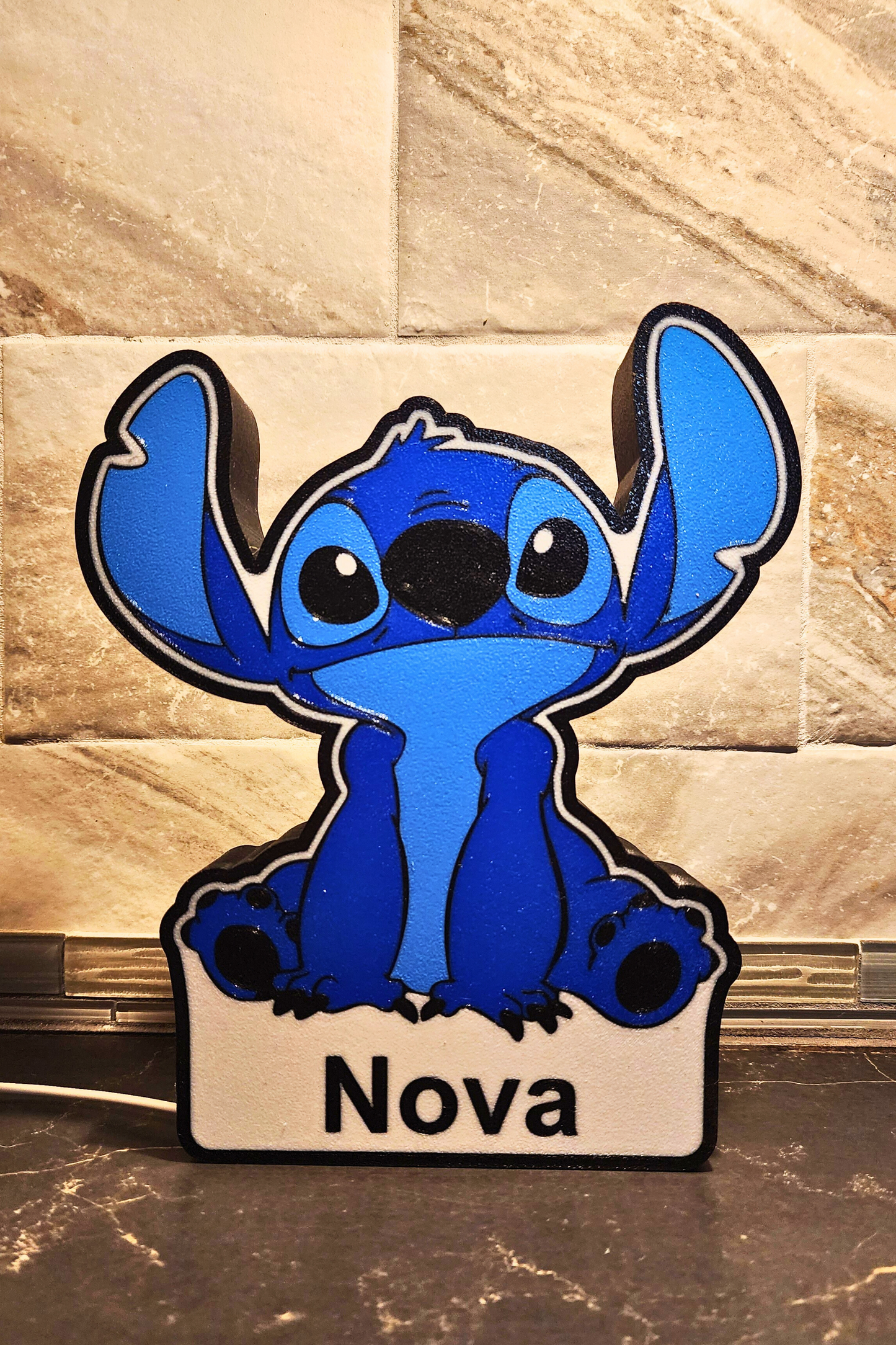 Glow with Stitch: Customizable 3D-Printed LED Light Box