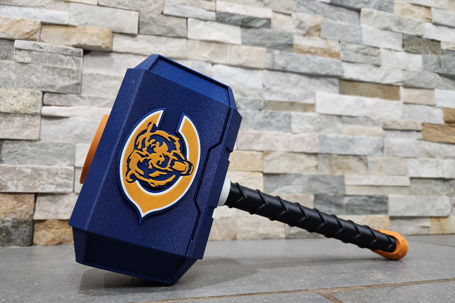 Chicago Bears 3D Printed Hammer Figurine - Unique Collectible Fan Art