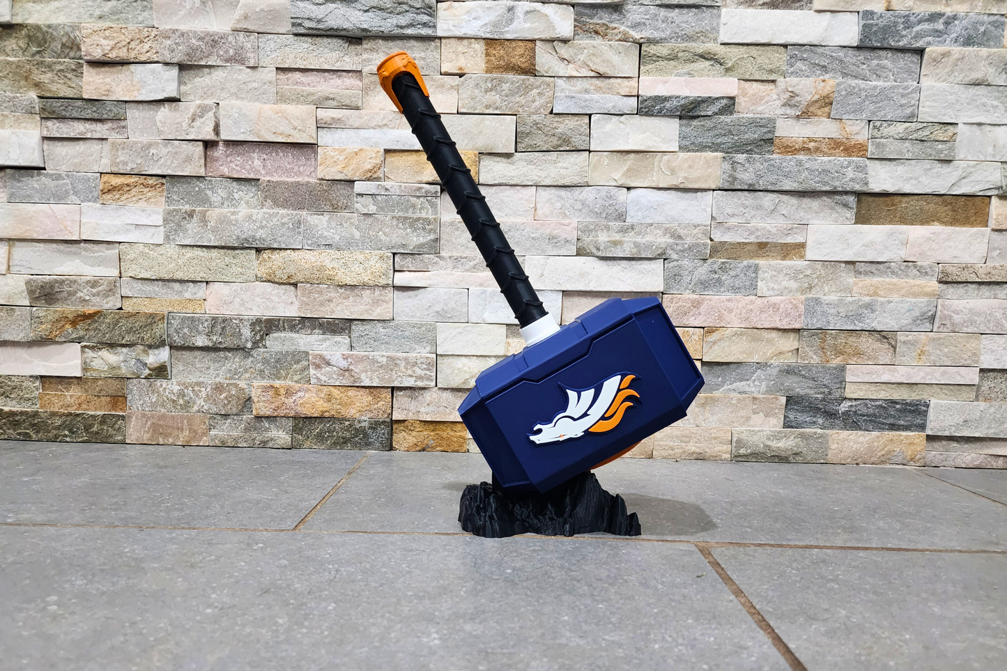 Custom Denver Broncos 3D Printed Hammer | Perfect Gift for Football Fans