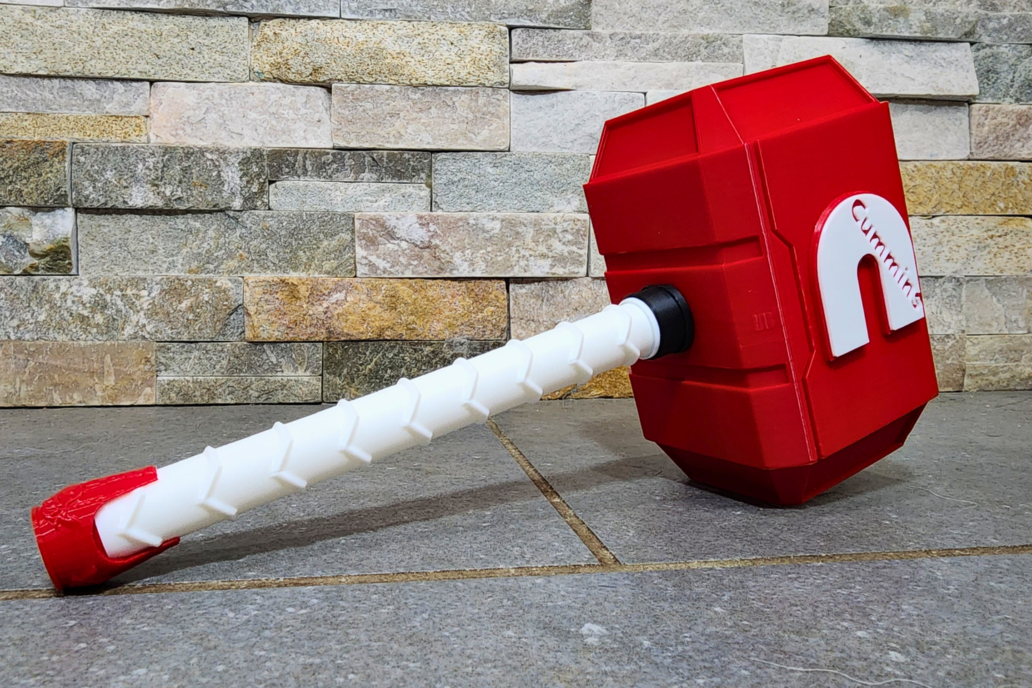 Cummins 3D-Printed Thor-Style Hammer – 14” or 10” | With or Without Display Stand