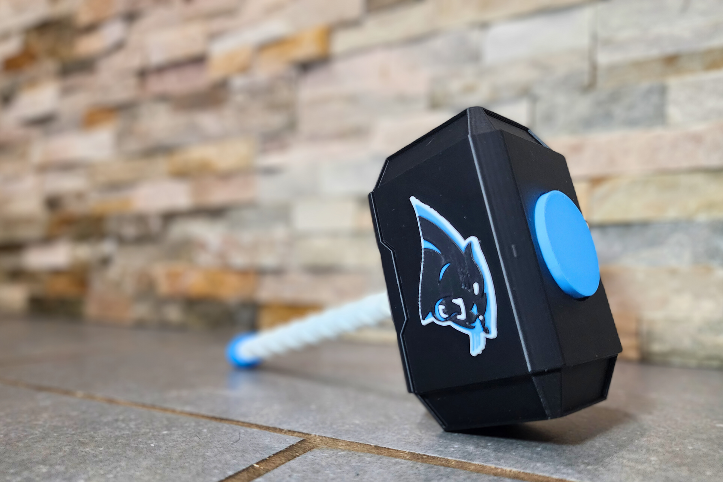 Carolina Panthers 3D Printed Thor Hammer | Medium & Large | With or Without Stand