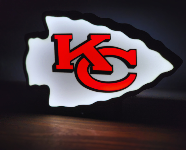 Kansas City Chiefs LED Light Box - NFL Team Spirit Decor - Illuminate Your Space with Pride