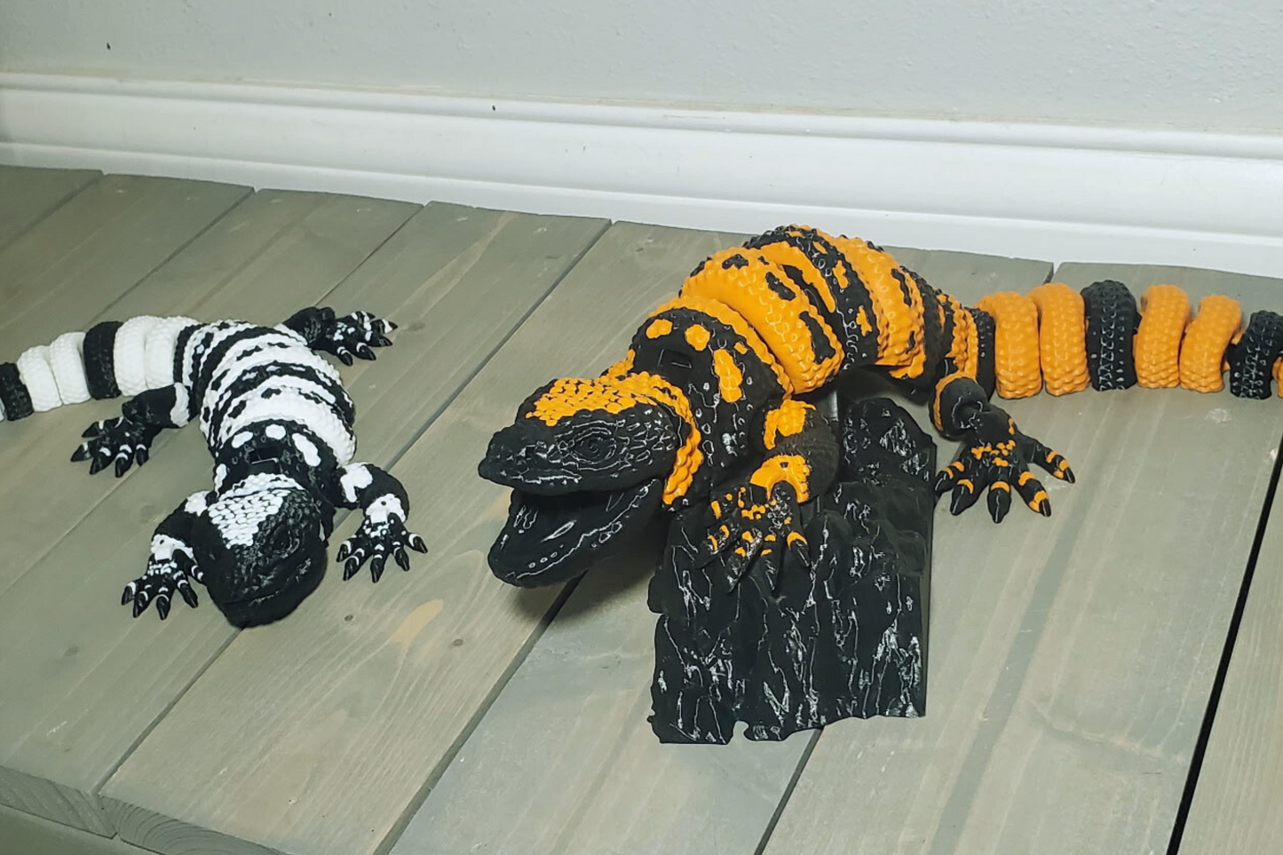 3D-Printed Articulated Gila Monster β Flexible Body & Movable Mouth