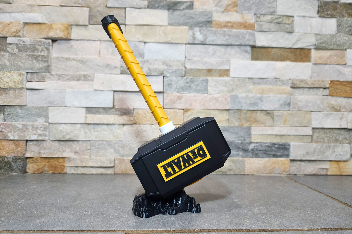 DeWalt-Inspired 3D Printed Thor Hammer | Medium & Large | With or Without Stand
