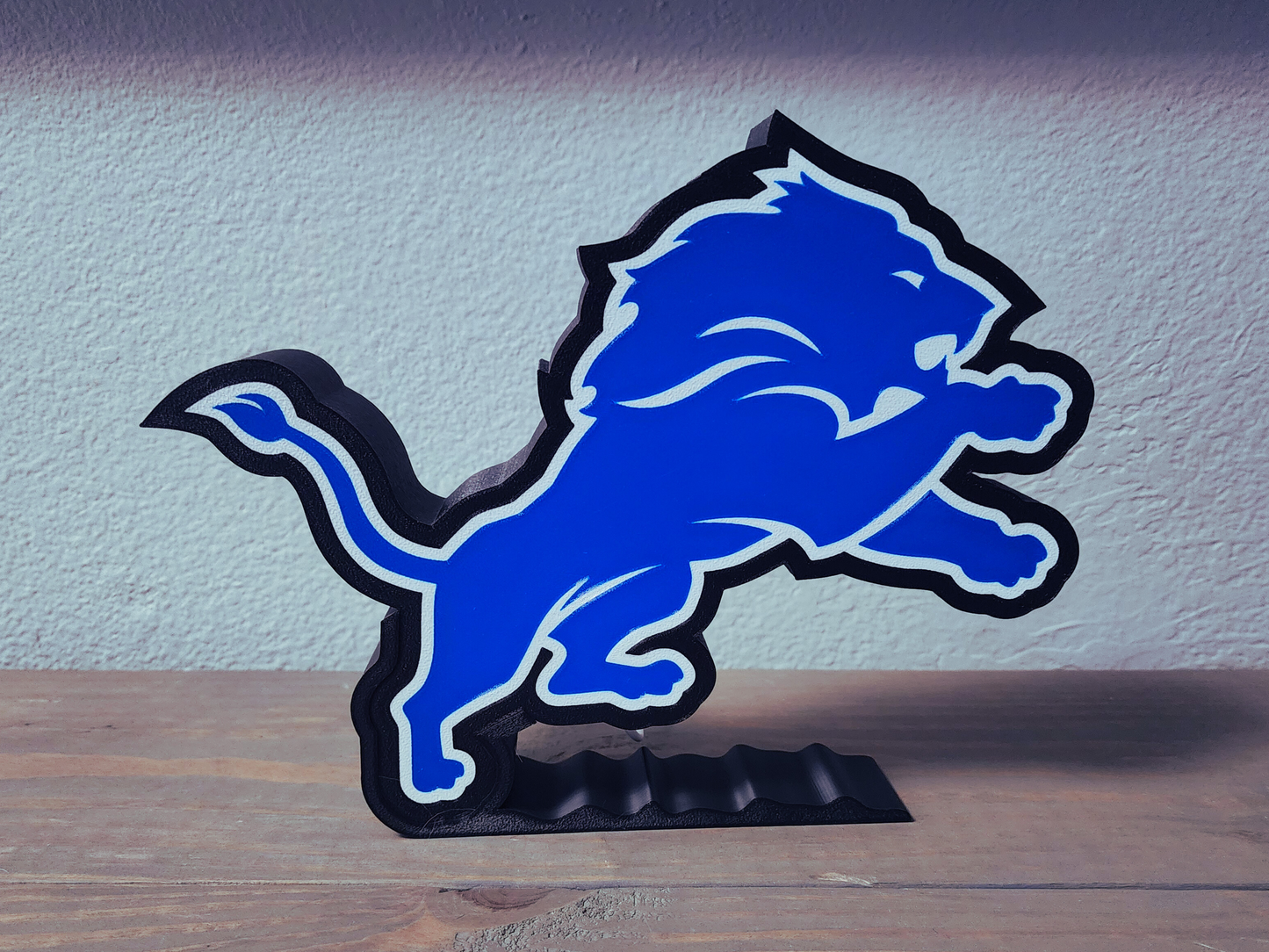 Handcrafted Detroit Lions LED Lightbox - Show Your Team Spirit!