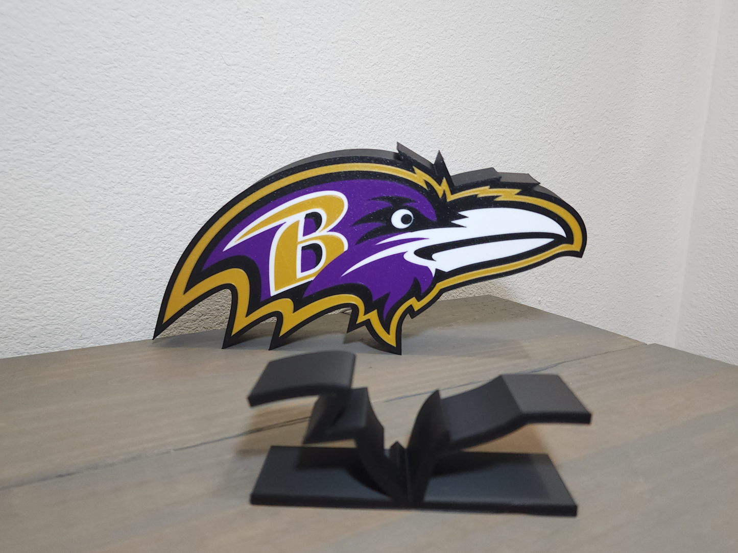 3D Printed Baltimore Ravens LED Light Box - Perfect Gift for NFL Football Lovers
