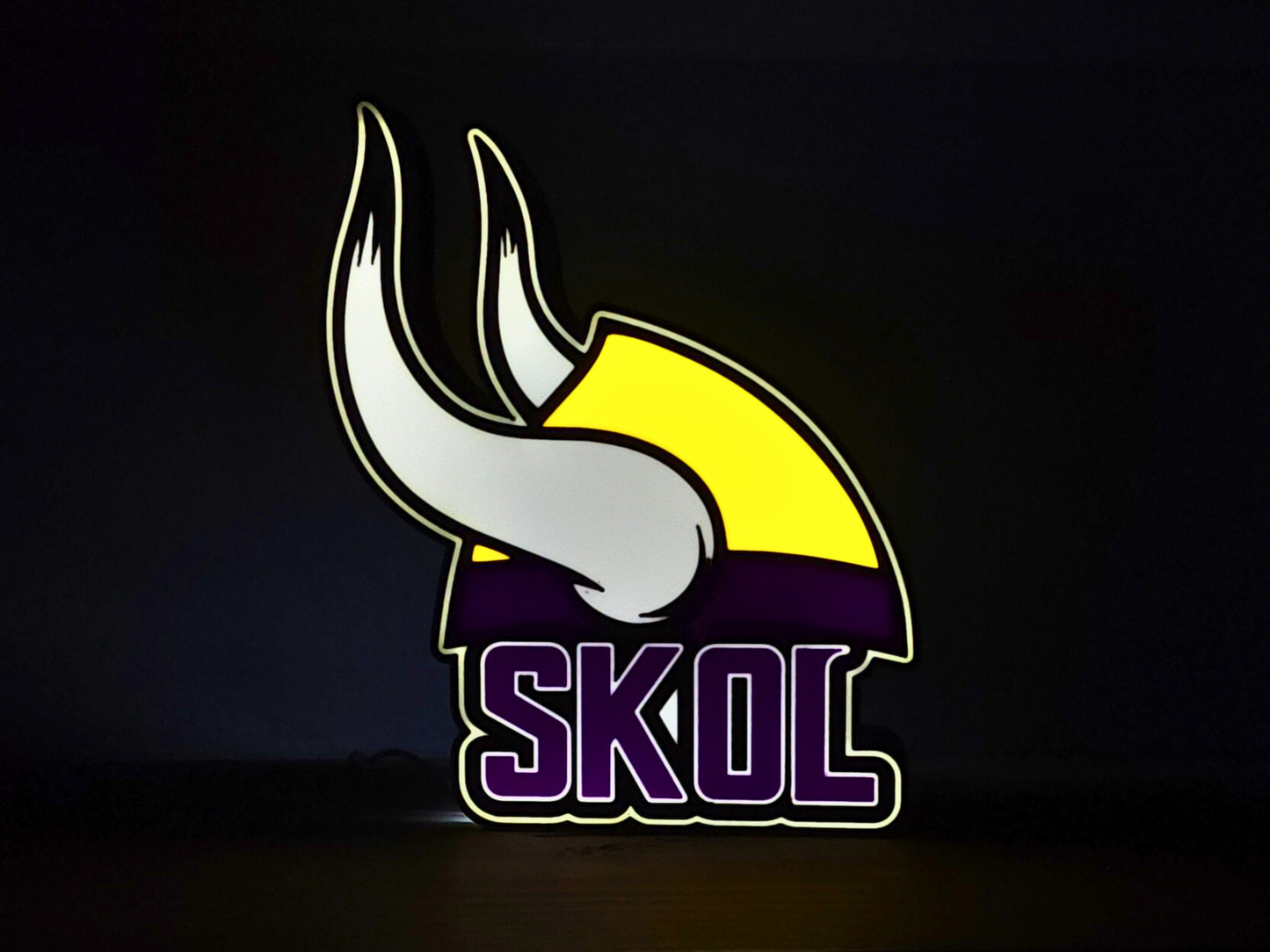 Minnesota Vikings SKOL LED LightBox
