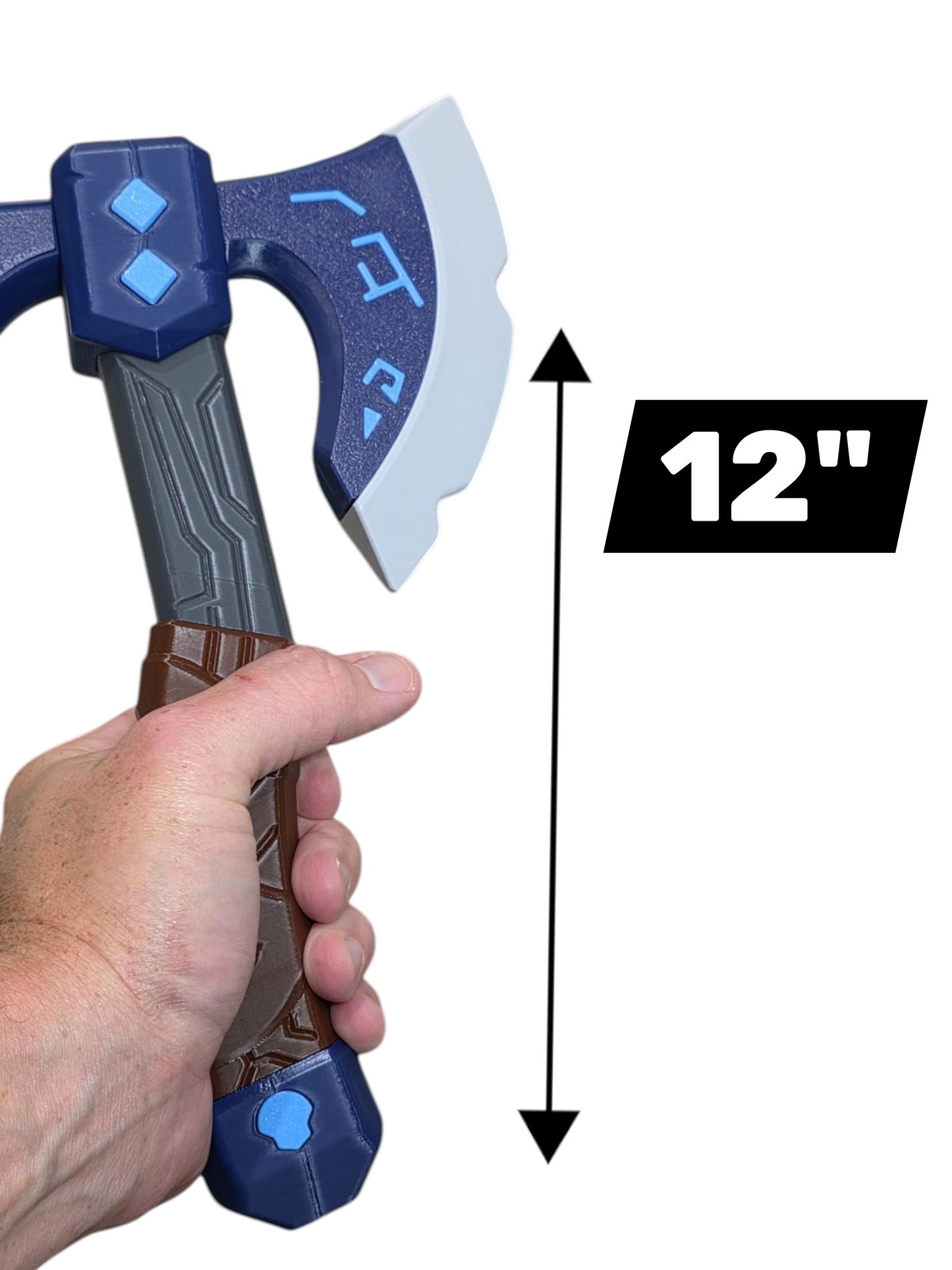 3D-Printed Frostvein Fantasy Axe Prop | Cosplay & Collectible Display