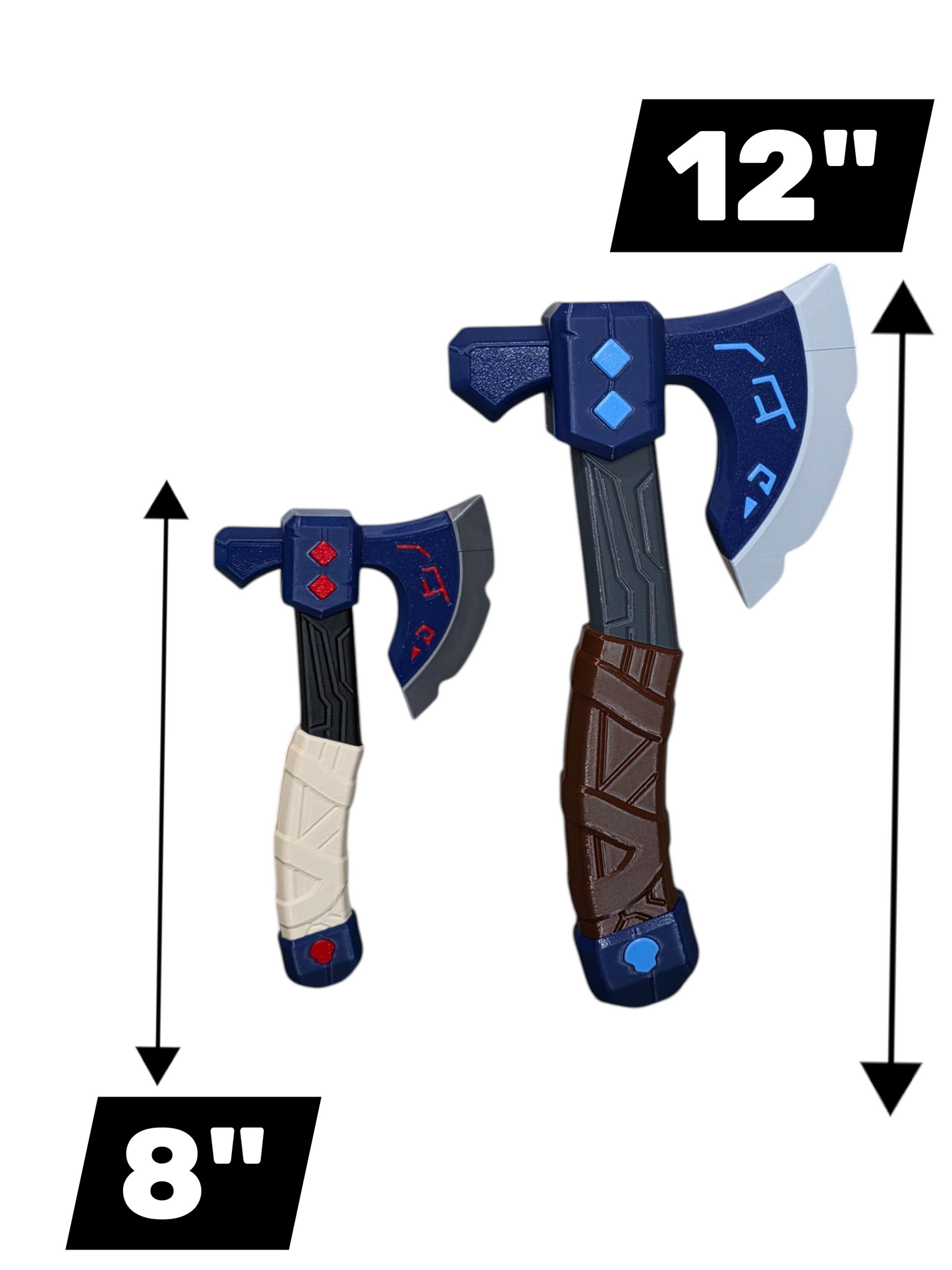 3D-Printed Frostvein Fantasy Axe Prop | Cosplay & Collectible Display