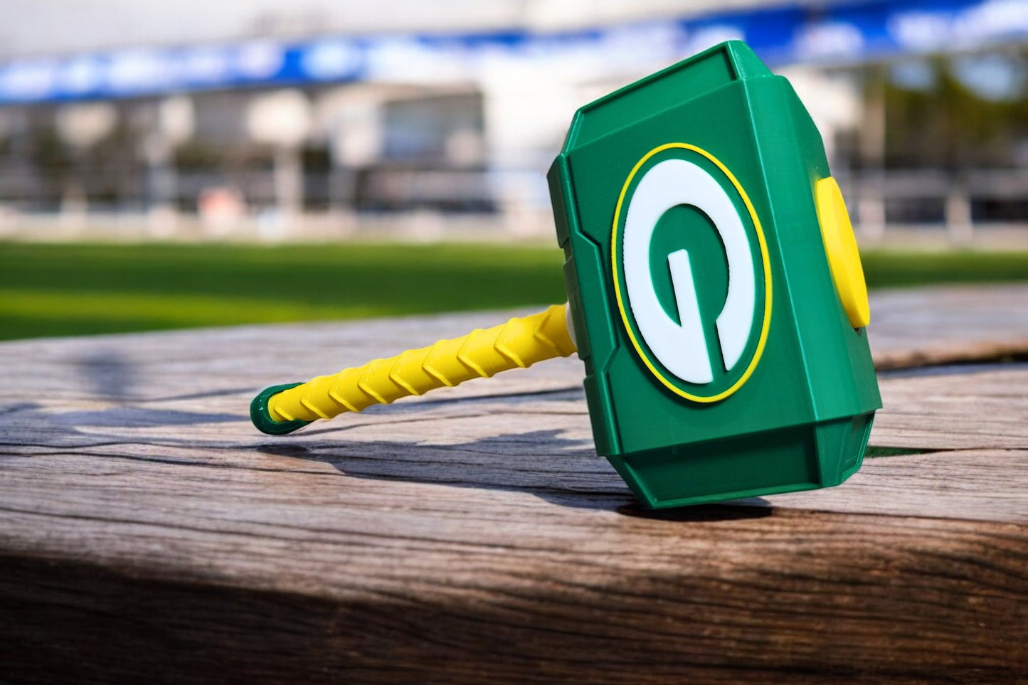 Green Bay Packers 3D Printed Thor Hammer | Medium & Large | With or Without Stand