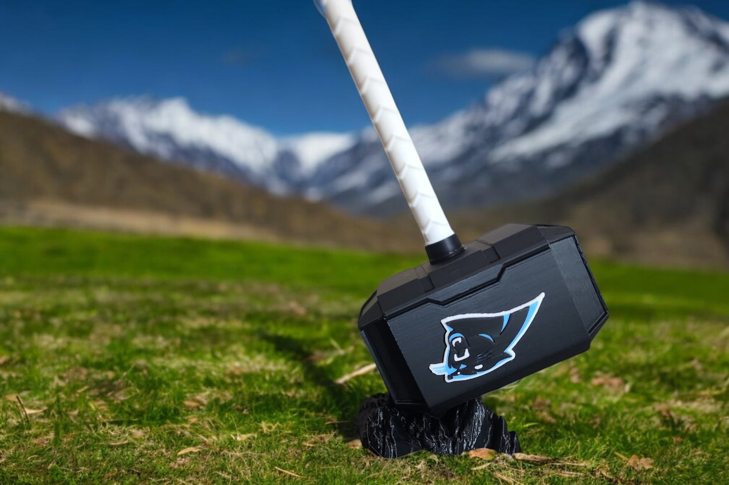 Carolina Panthers 3D Printed Thor Hammer | Medium & Large | With or Without Stand